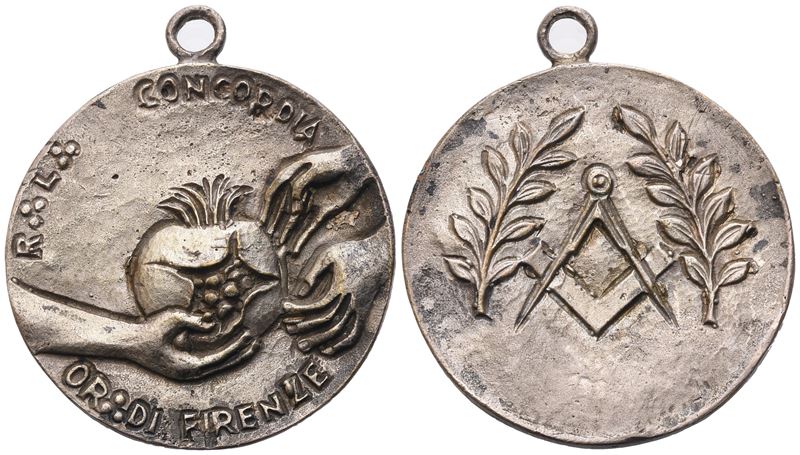 Medaglia R. L. "concordia" Or. di Firenze (35,2 MM)