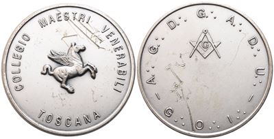Medaglia Collegio Maestri Venerabili Toscana (50,3 MM)