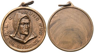Medaglia R. L. "g. Bruno" N° 1209, Or. di Firenze (38 MM)