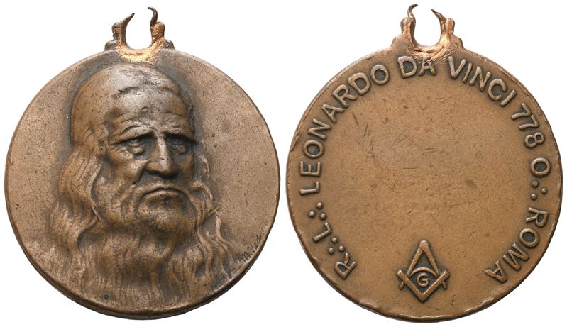 Medaglia R. L. "leonardo da Vinci" 778 O. Roma (32,7 MM)