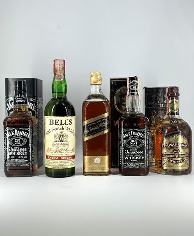 Selezione, Whisky - Jack Daniel's - Bell's - Johnnie Walker - Chivas