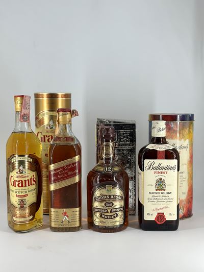 Selezione, Whisky - Grant's - Johnnie Walker - Chivas - Ballantine's