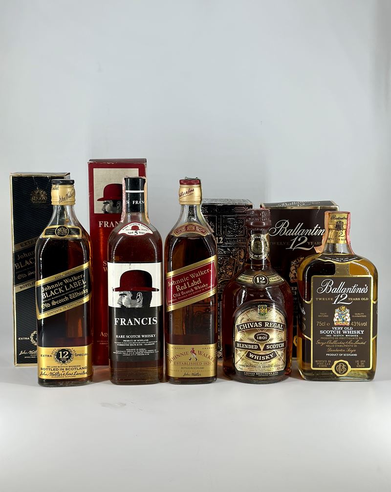Selezione, Whisky - Johnnie Walker - Francis - Chivas - Ballantine's