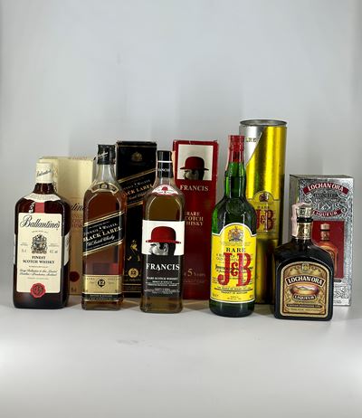 Selezione, Whisky - Johnnie Walker - Francis - J&b - Chivas - Ballantine's