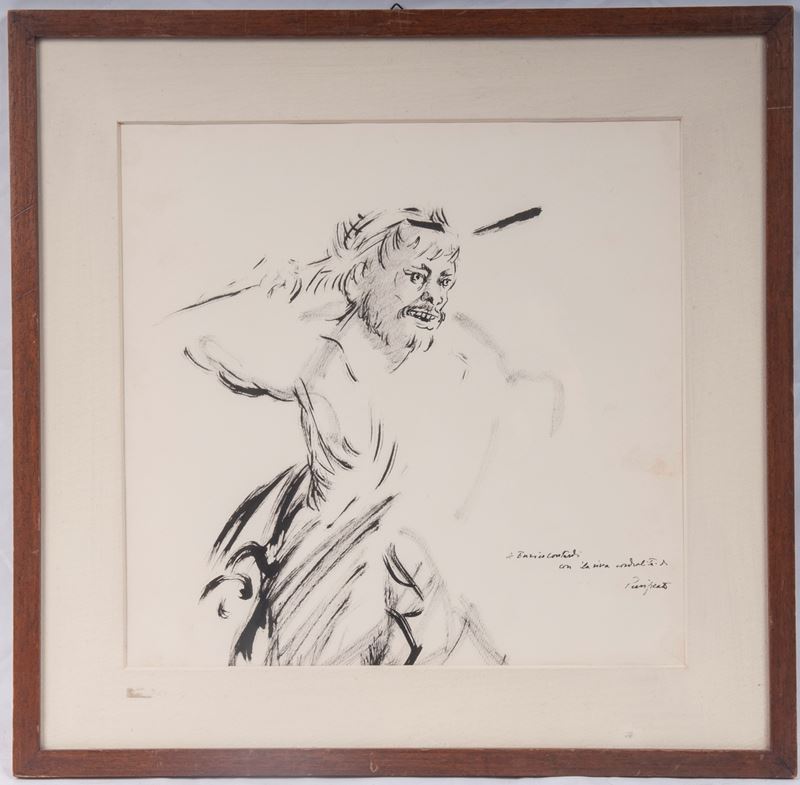 Satiro, multiplo su carta