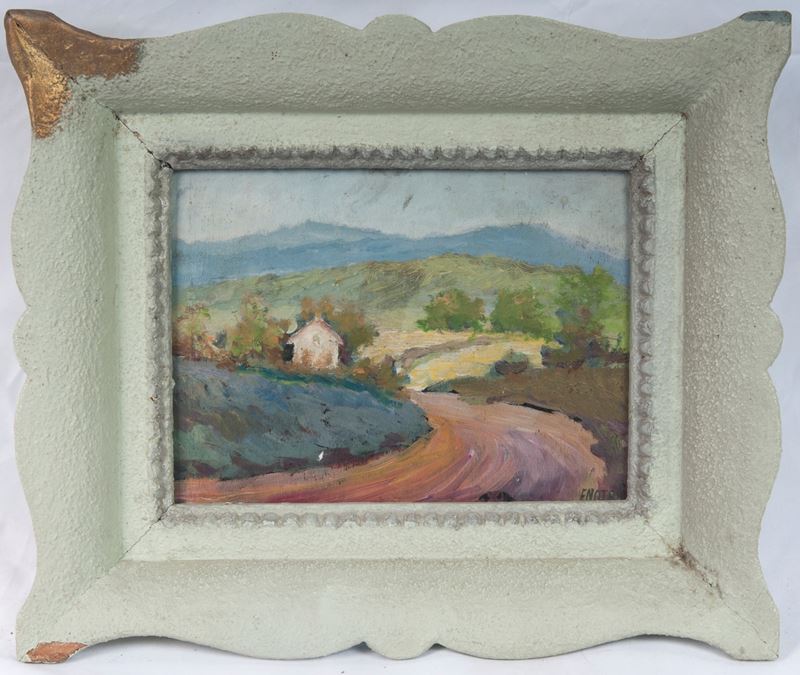 Enotrio Pugliese - Paesaggio Lacustre con Alberi