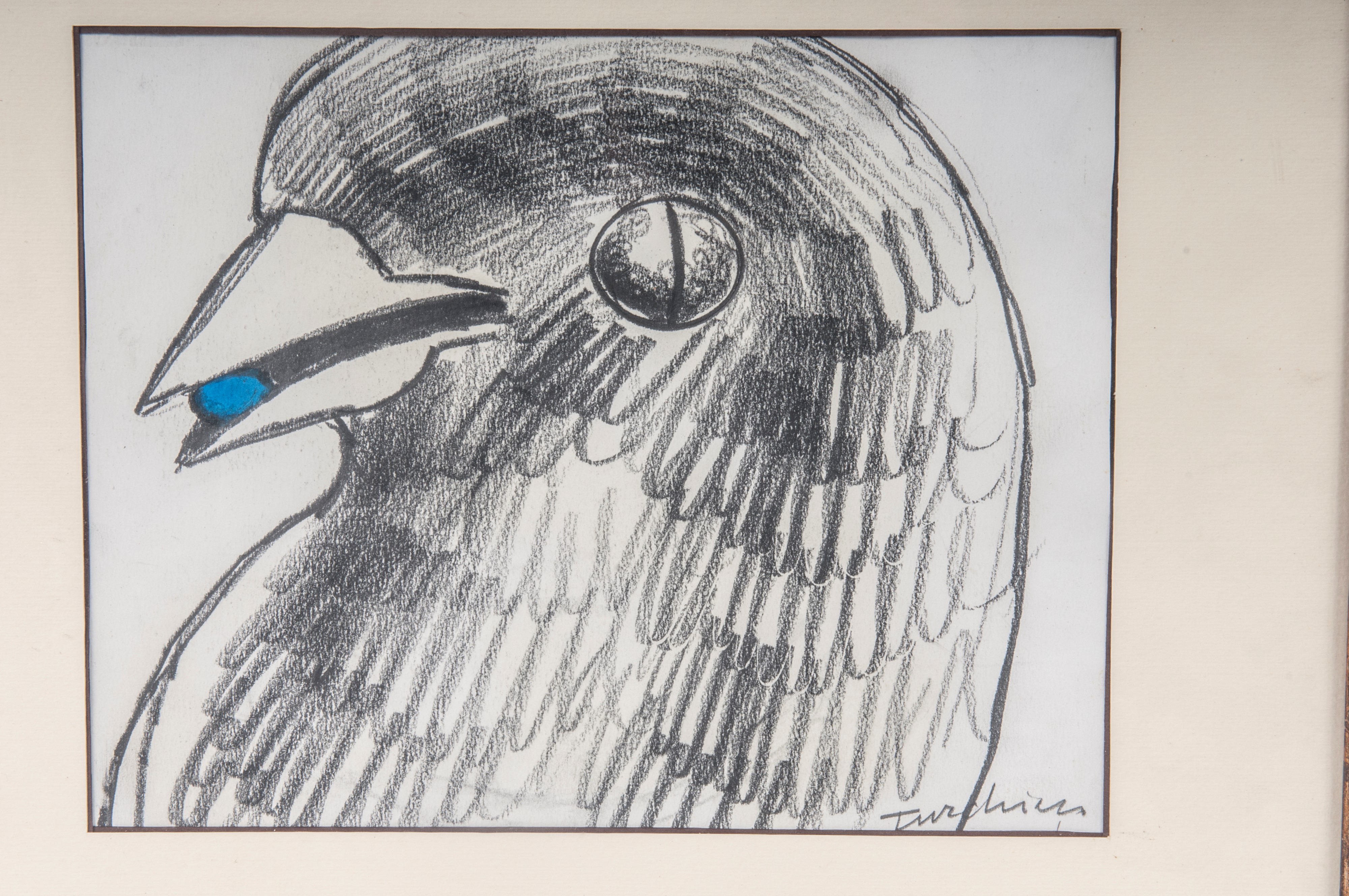 Testa di piccione, multiplo su carta