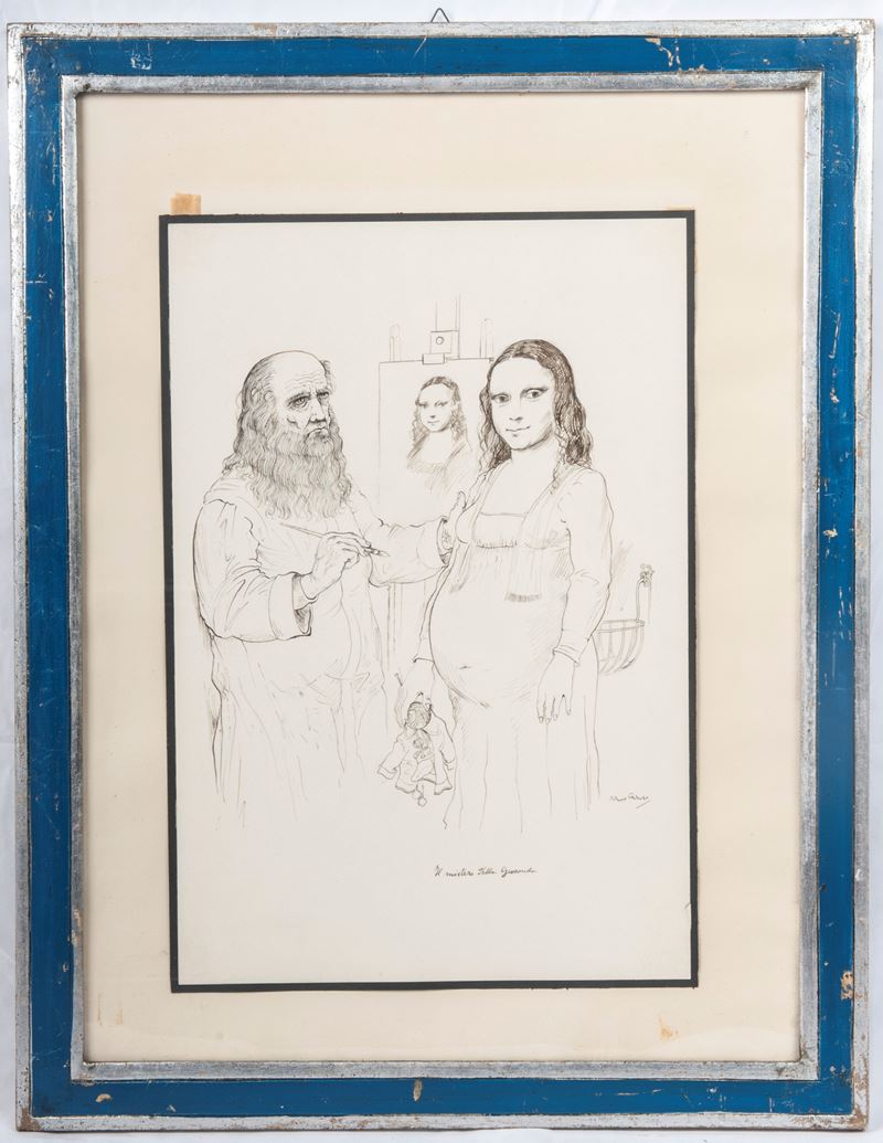 Bruno Caruso - Il Mistero della Gioconda, Multiplo su Carta