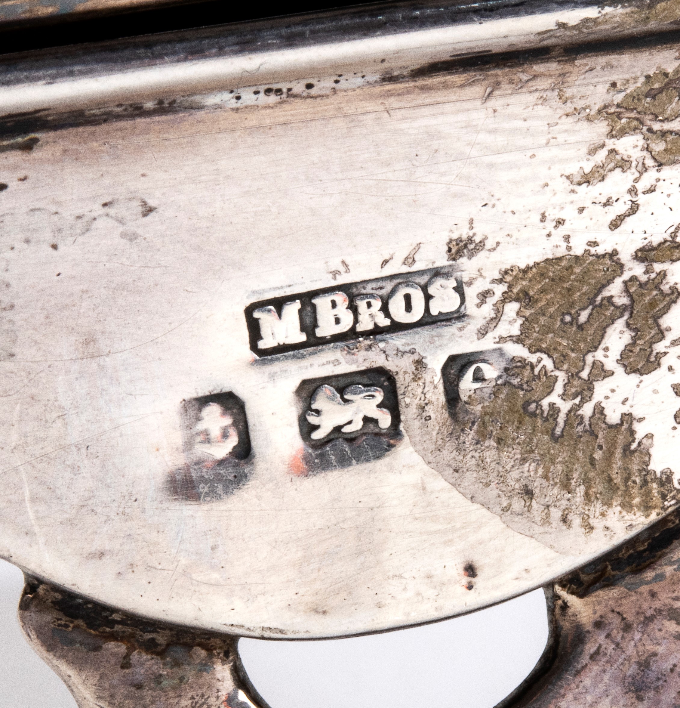 Gruppo di quattro scatole in argento