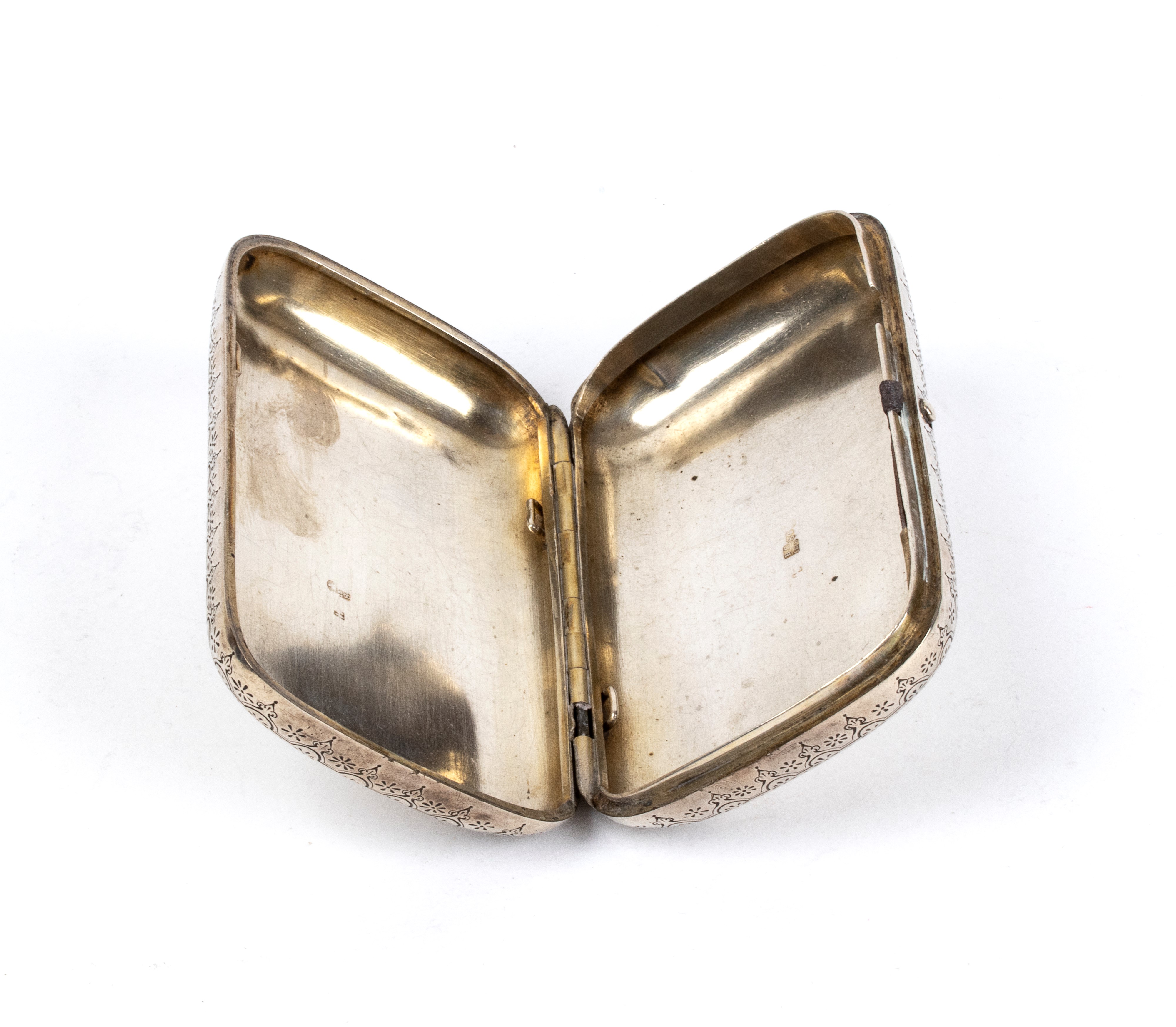 Portasigarette russo in argento