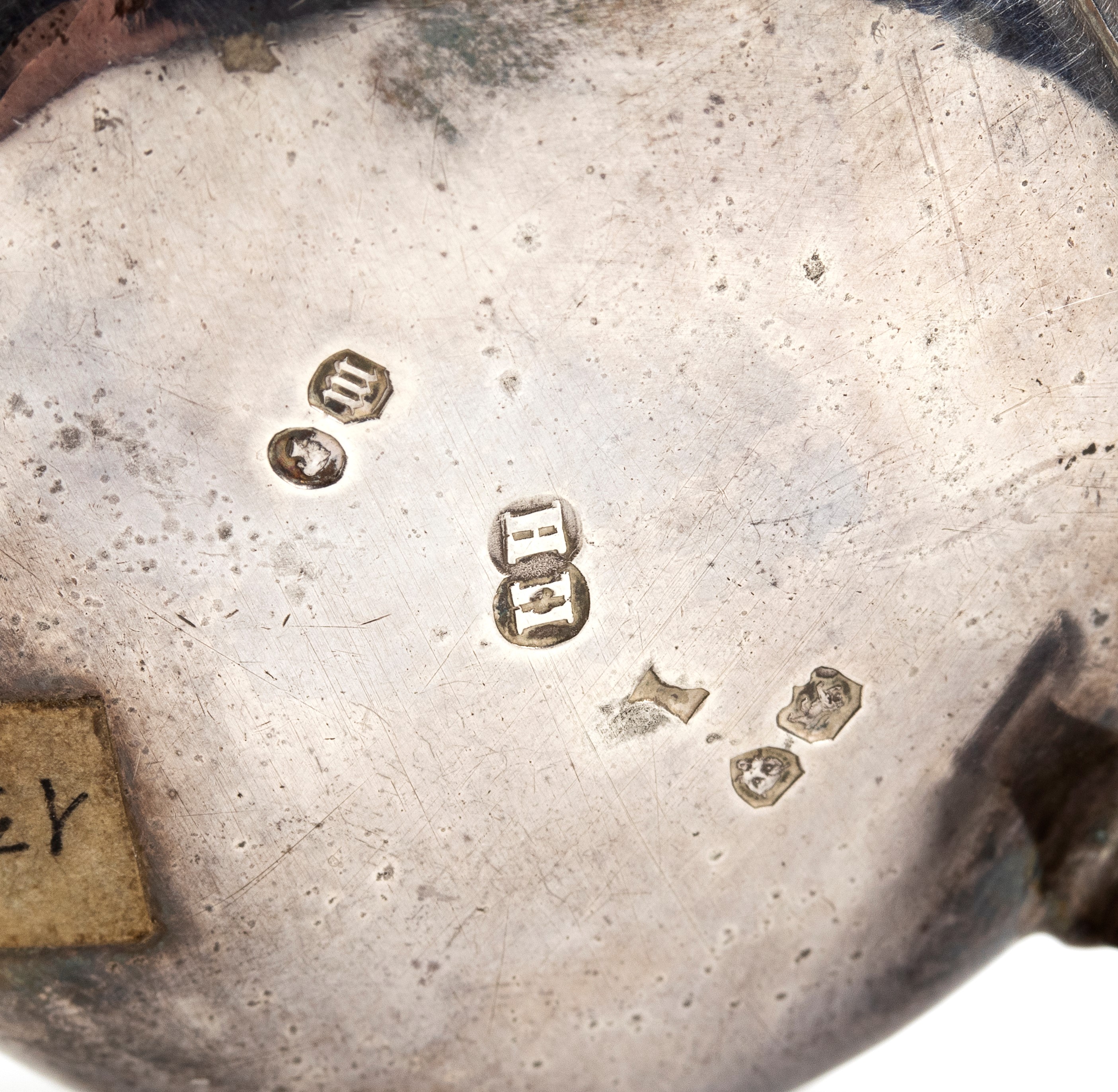 Lotto di 3 saliere vittoriane inglesi in argento