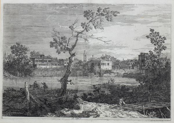 View of Dolo on the river bank