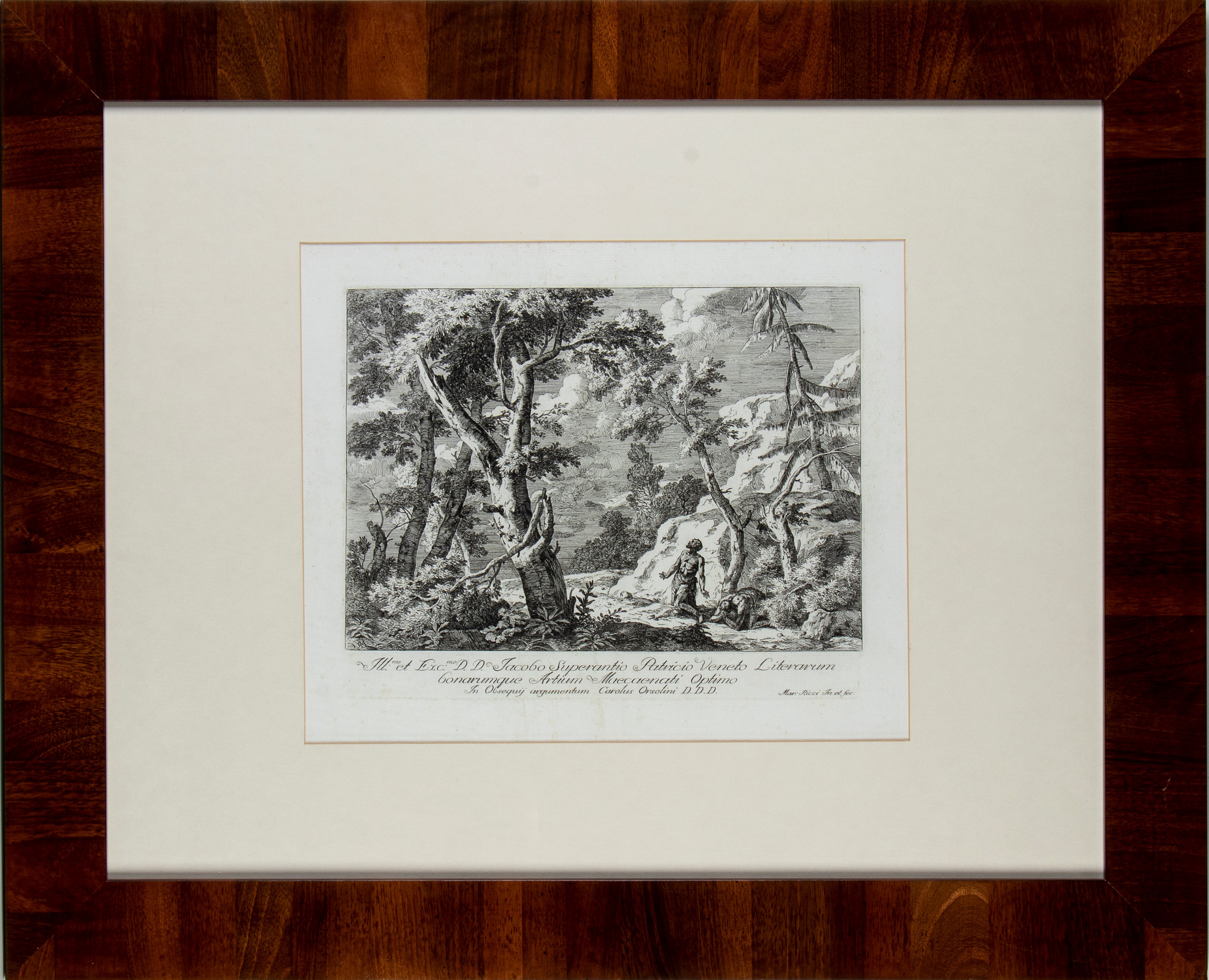 Marco Ricci - Paesaggio con Due Figure in una Selva