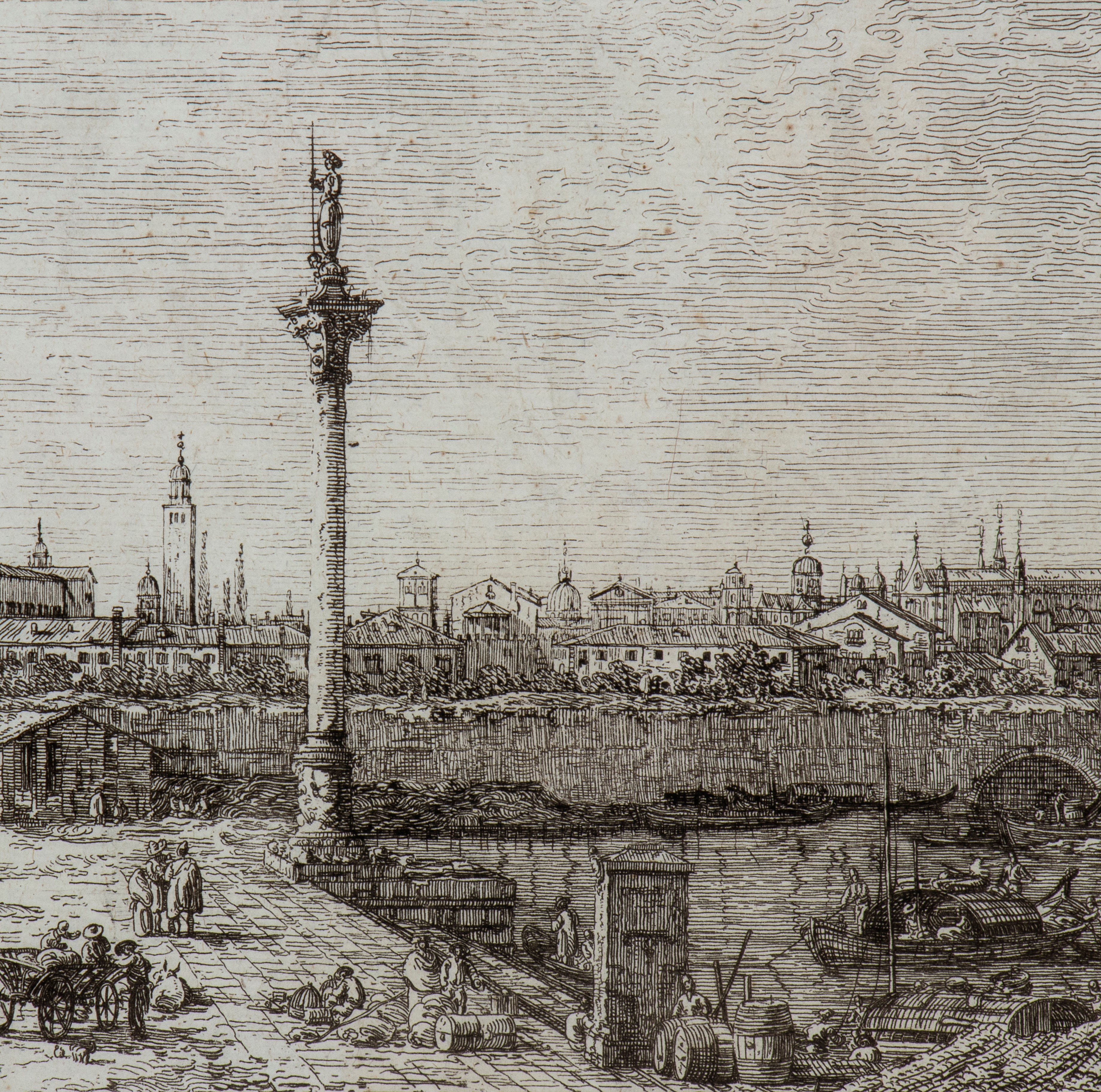 Giovanni Antonio Canal il Canaletto - Capriccio con Edifici Padovani