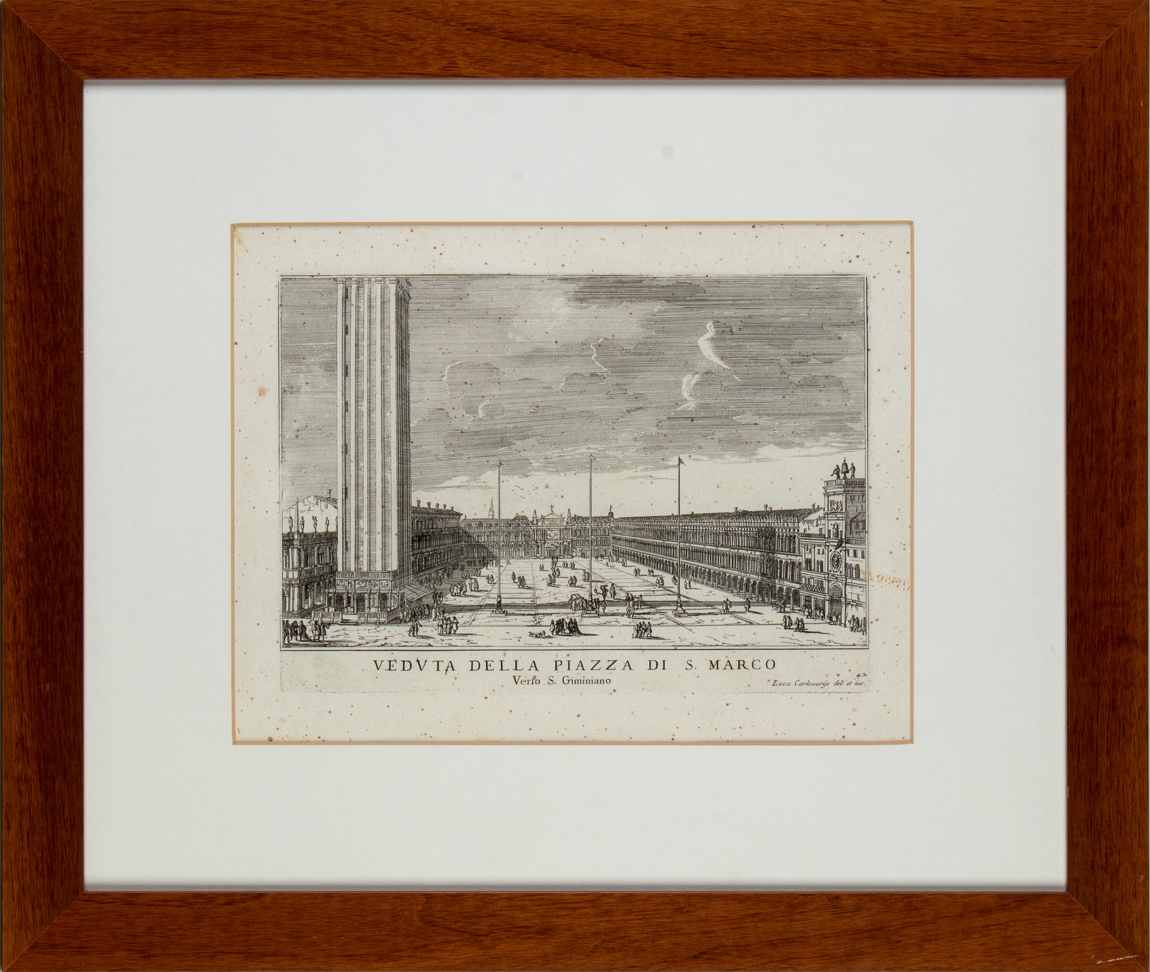 Luca Carlevarijs - Veduta della Piazza di S.marco, Verso S. Giminiano
