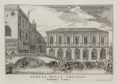 Veduta delle Prigioni, Architettura Sansuino
