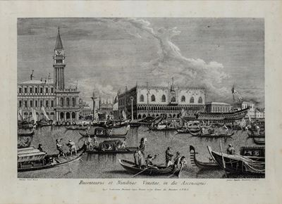 Il Doge in Partenza per il Lido sul Bucintoro nel Giorno Dell'ascensione, da Antonio Canal