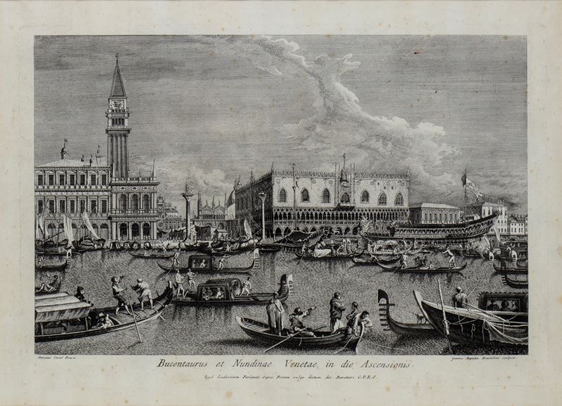 Giambattista Brustolon - Il Doge in Partenza per il Lido sul Bucintoro nel Giorno Dell'ascensione...