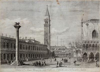 Plateae D. Marci Prospectus inter Publicam Bibliothecam et Ducalem Aulam