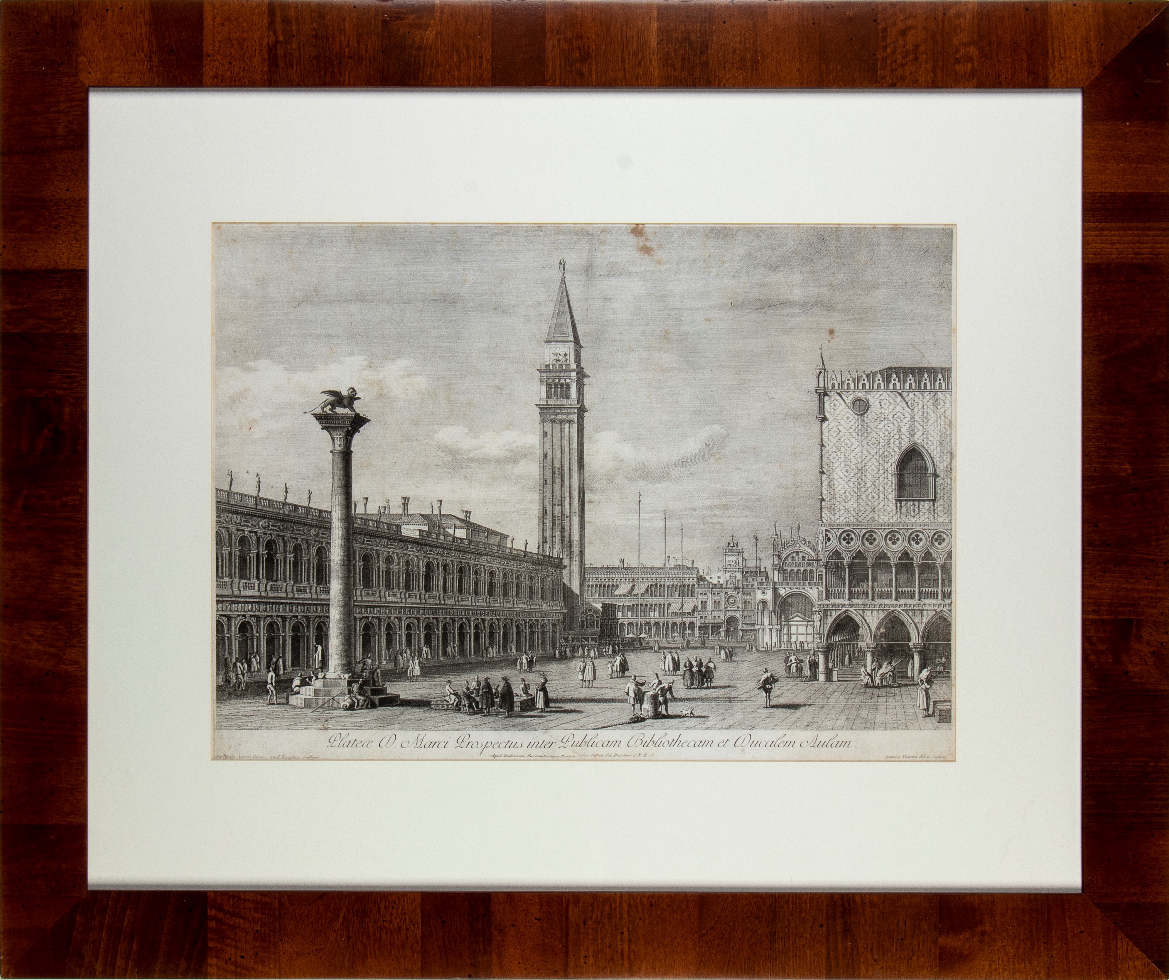 Antonio Visentini - Plateae D. Marci Prospectus Inter Publicam Bibliothecam Et Ducalem Aulam, da ...