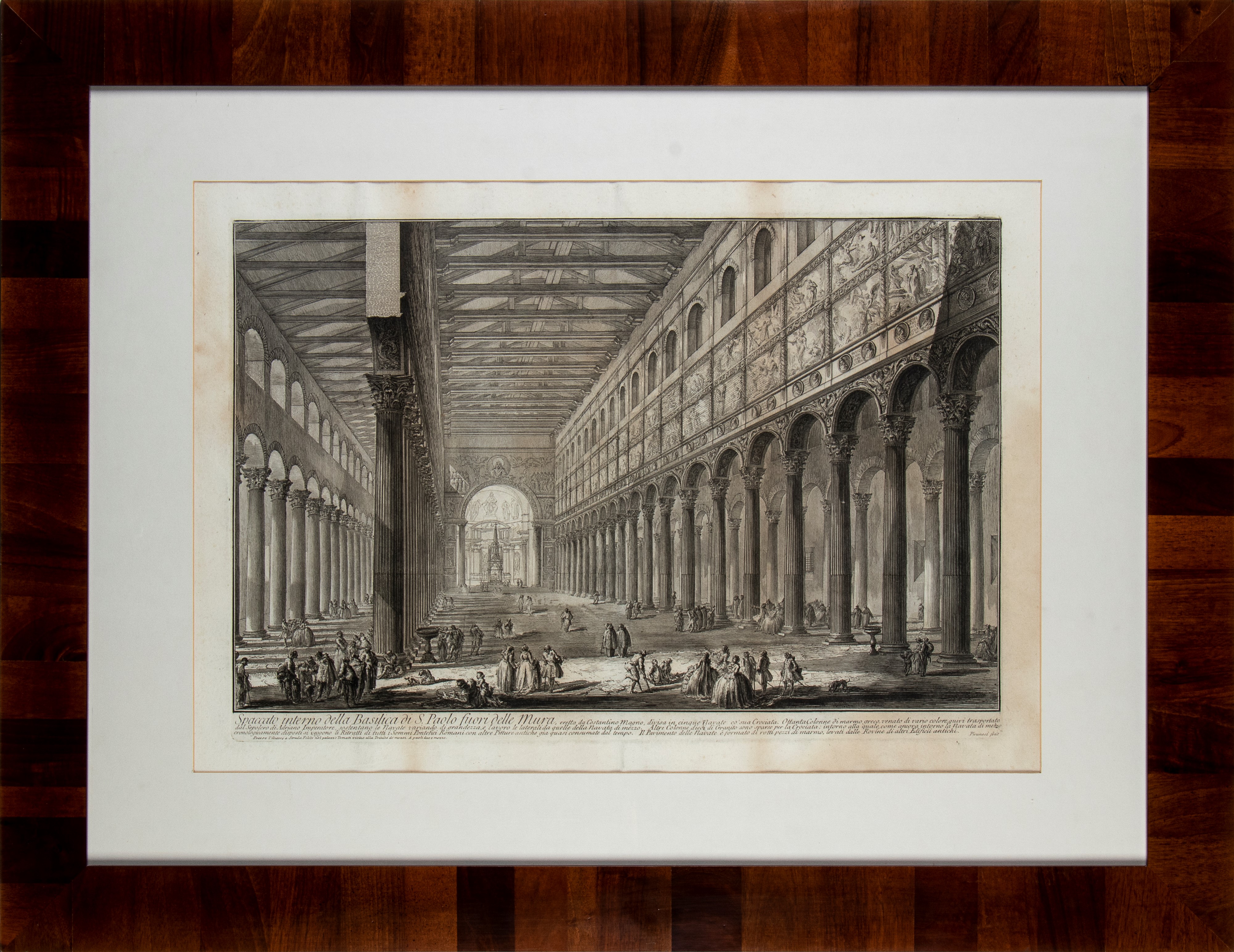 Giovanni Battista Piranesi - Spaccato Interno della Basilica di S. Paolo Fuori delle Mura