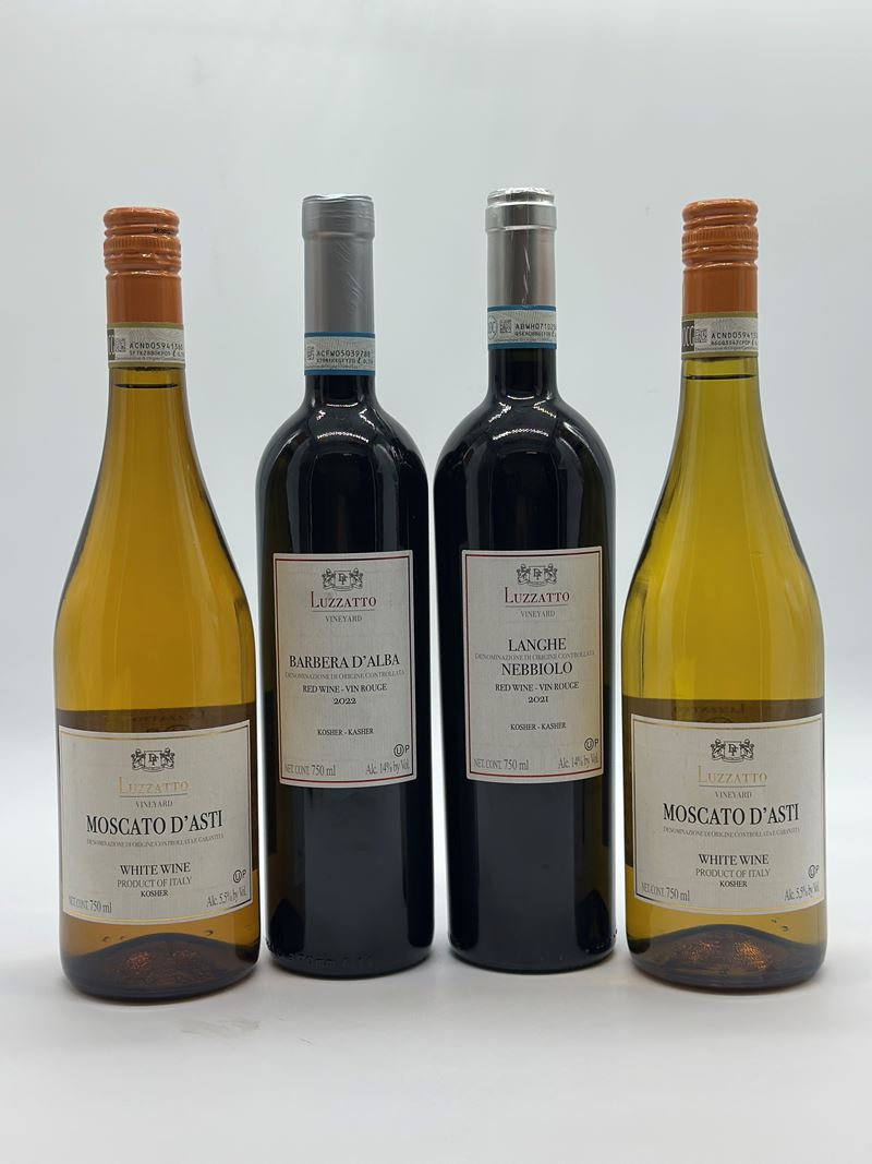 Luzzato Vineyard, Kosher - Moscato D'Asti, Barbera D'Alba - Langhe Nebbiolo