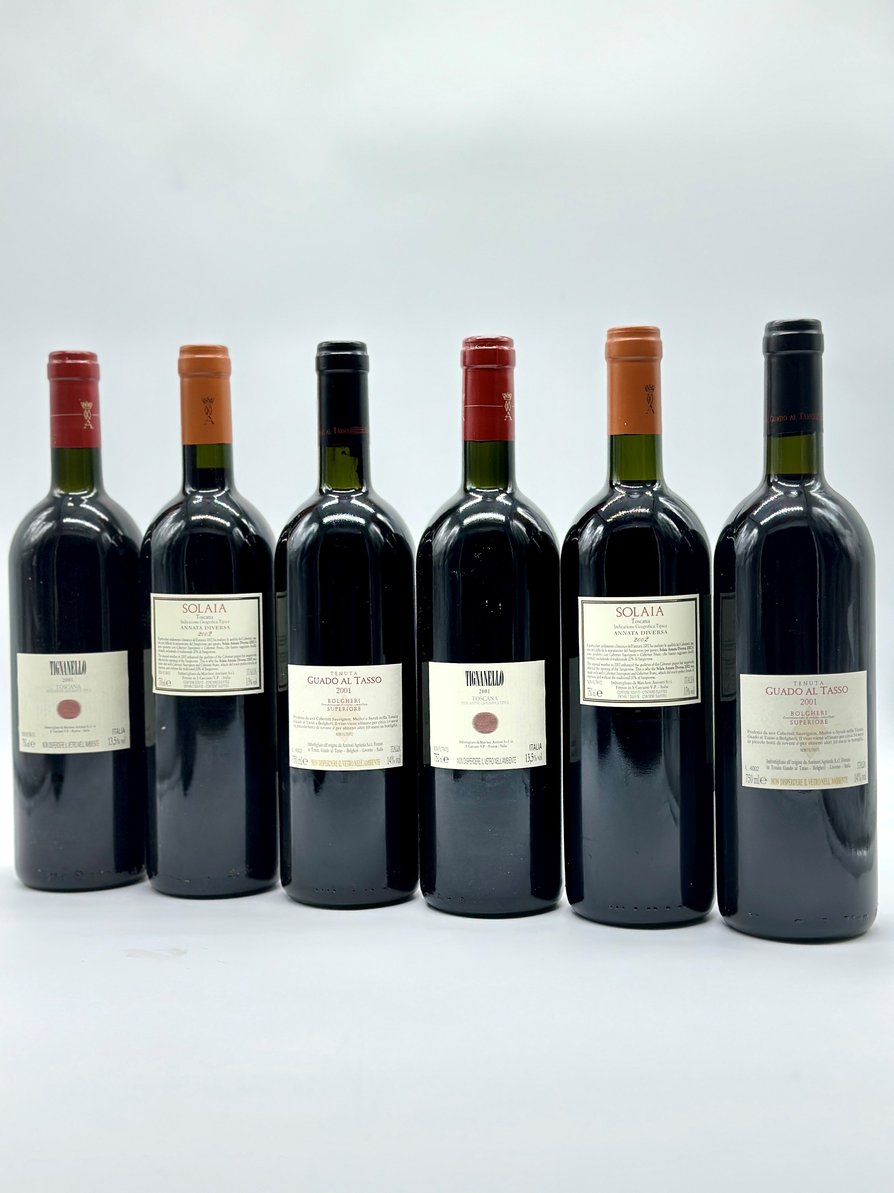 Selezione Antinori, Tignanello - Solaia - Guado al Tasso