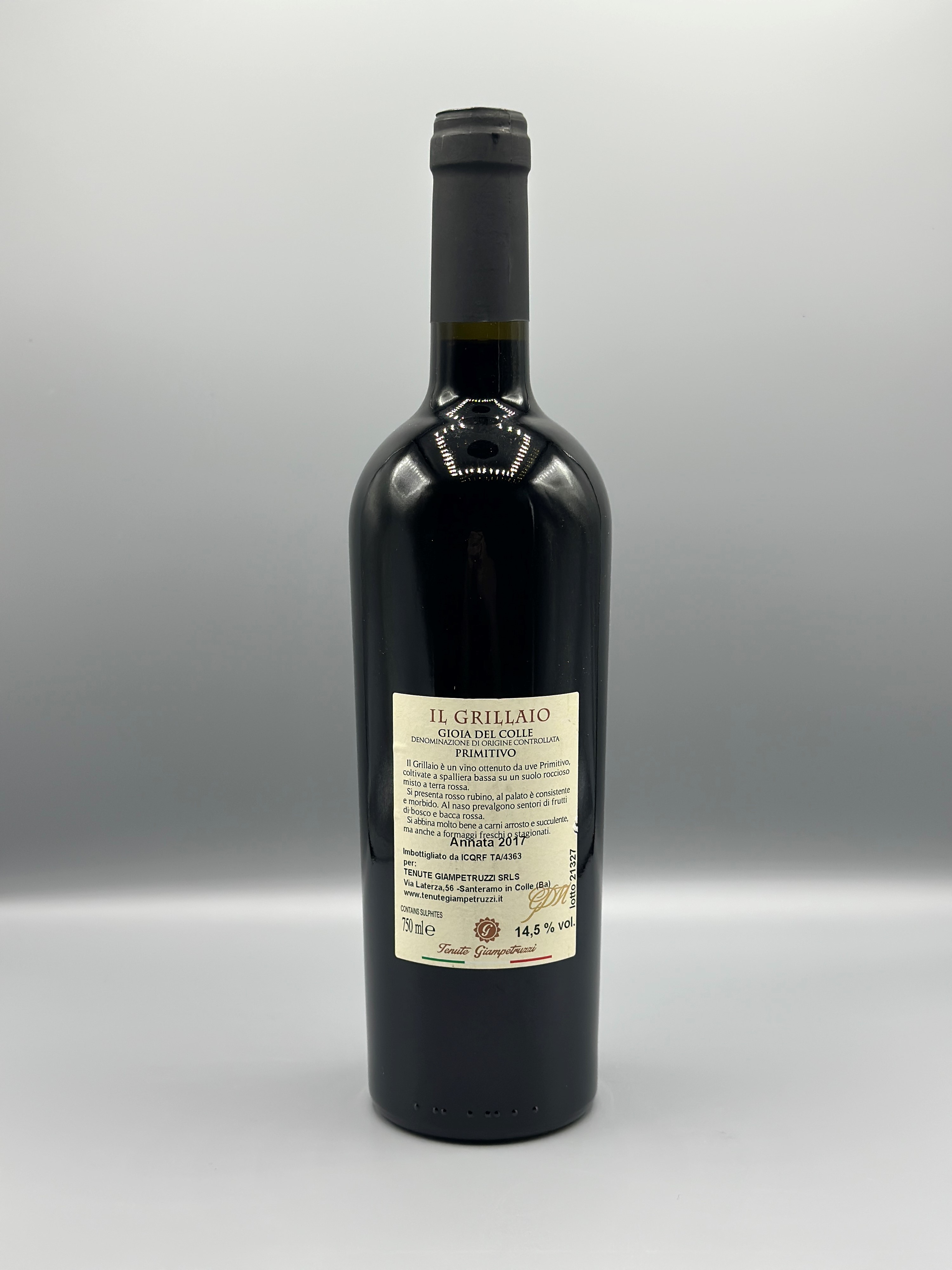 Tenute Giampetruzzi, il Grillaio Gioia del Colle