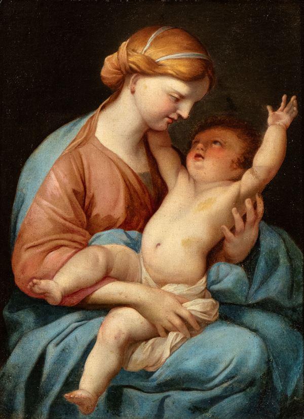 Artista francese, XVIII secolo - Madonna with Child