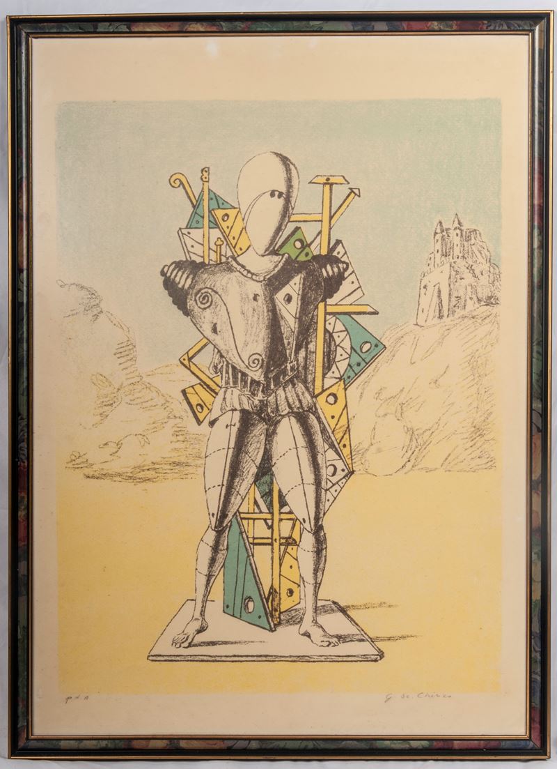 Giorgio De Chirico - Manichino, Multiplo su Carta