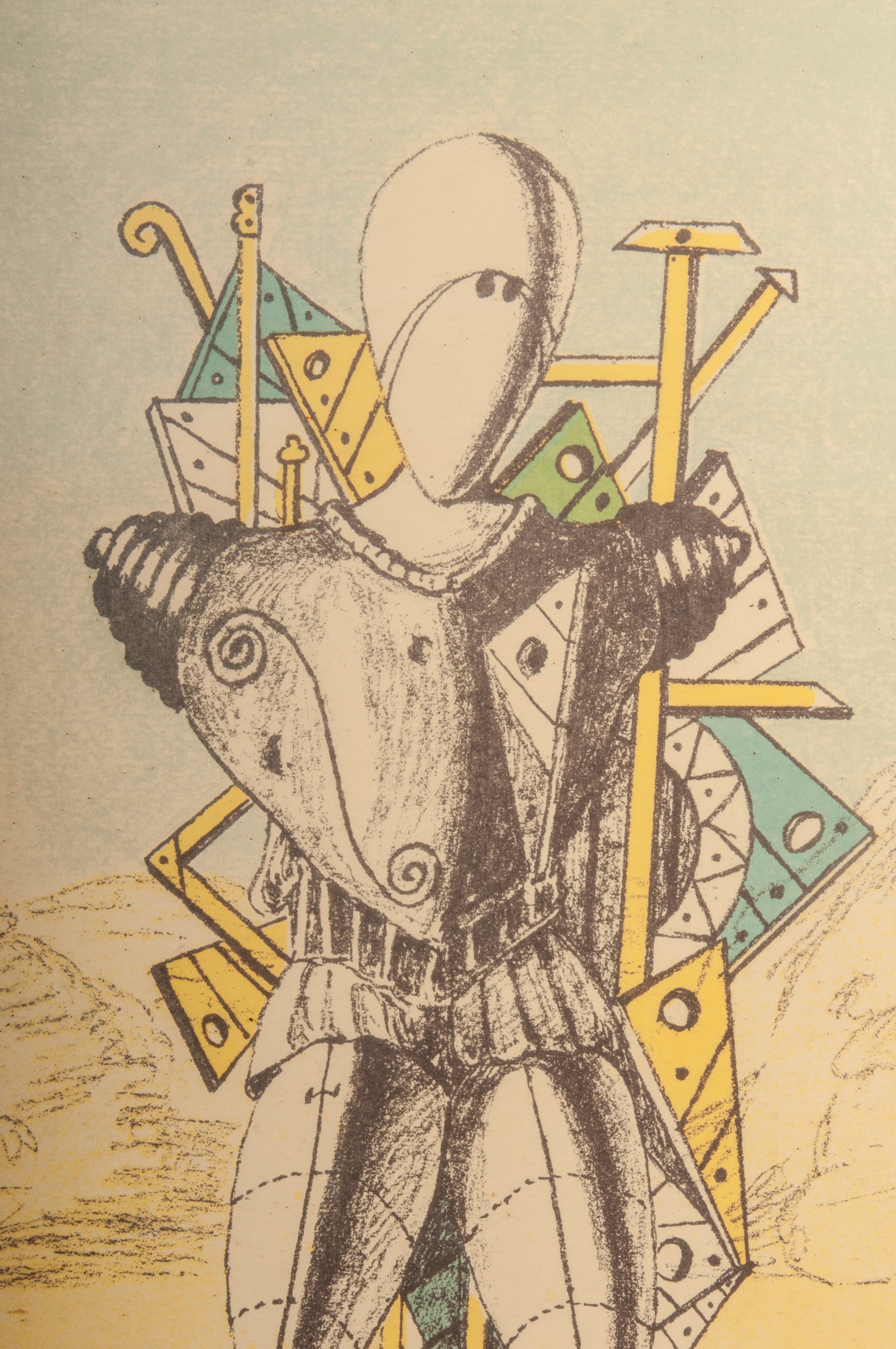 Giorgio De Chirico - Manichino, Multiplo su Carta