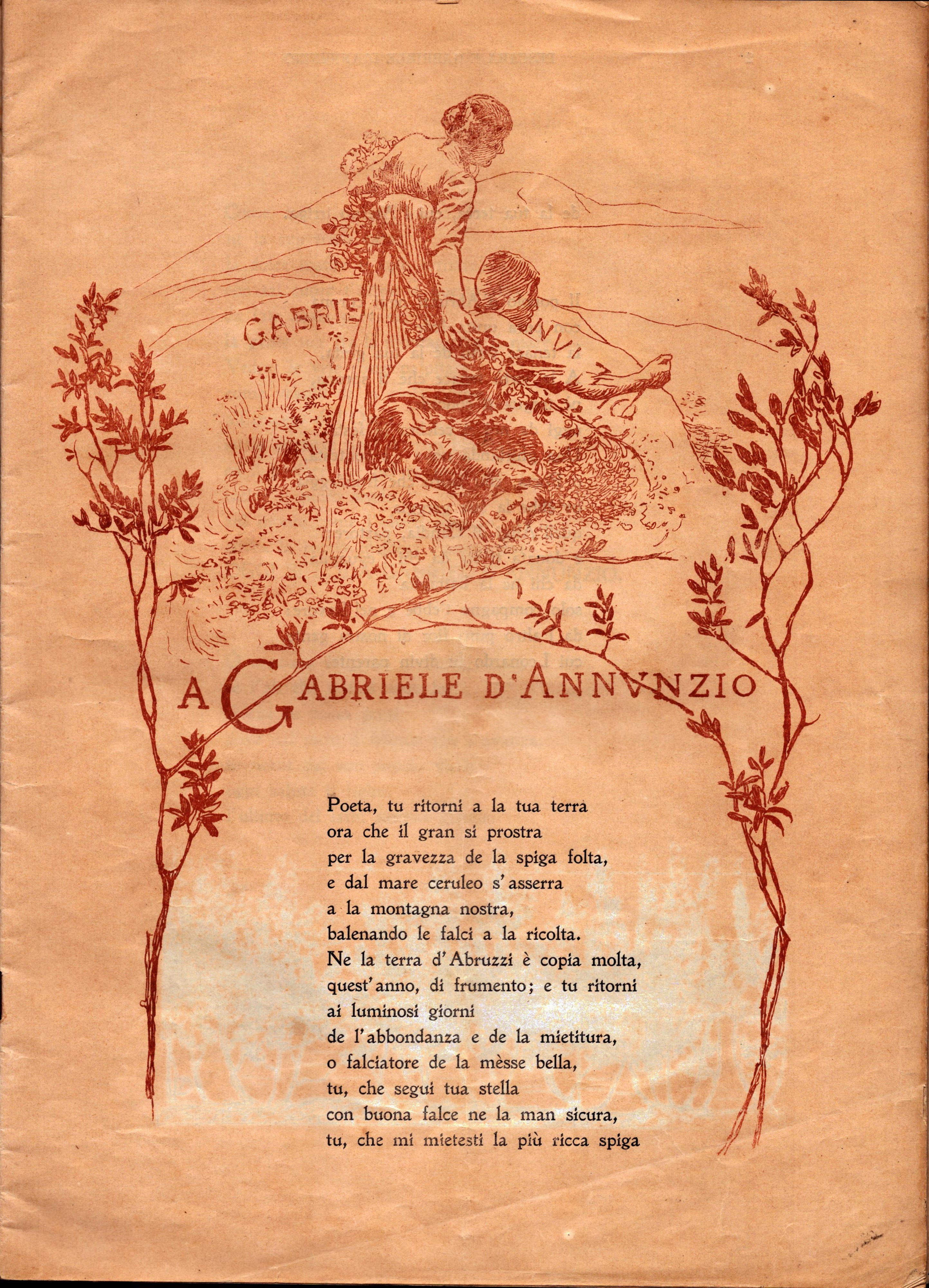 Basilio Cascella (pescara, 1860 - Roma, 1950) - Pescara e Gabriele D'annunzio