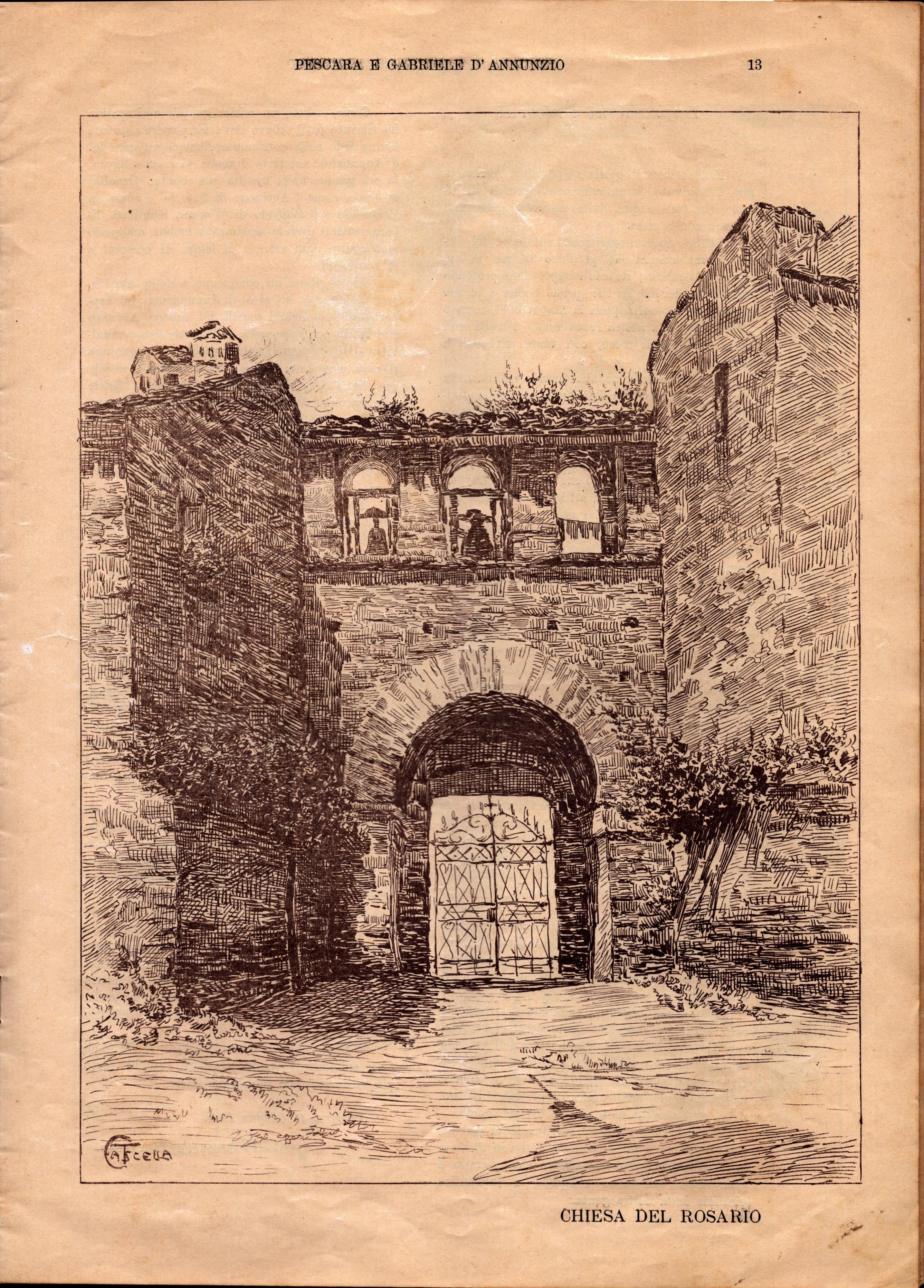 Basilio Cascella (pescara, 1860 - Roma, 1950) - Pescara e Gabriele D'annunzio