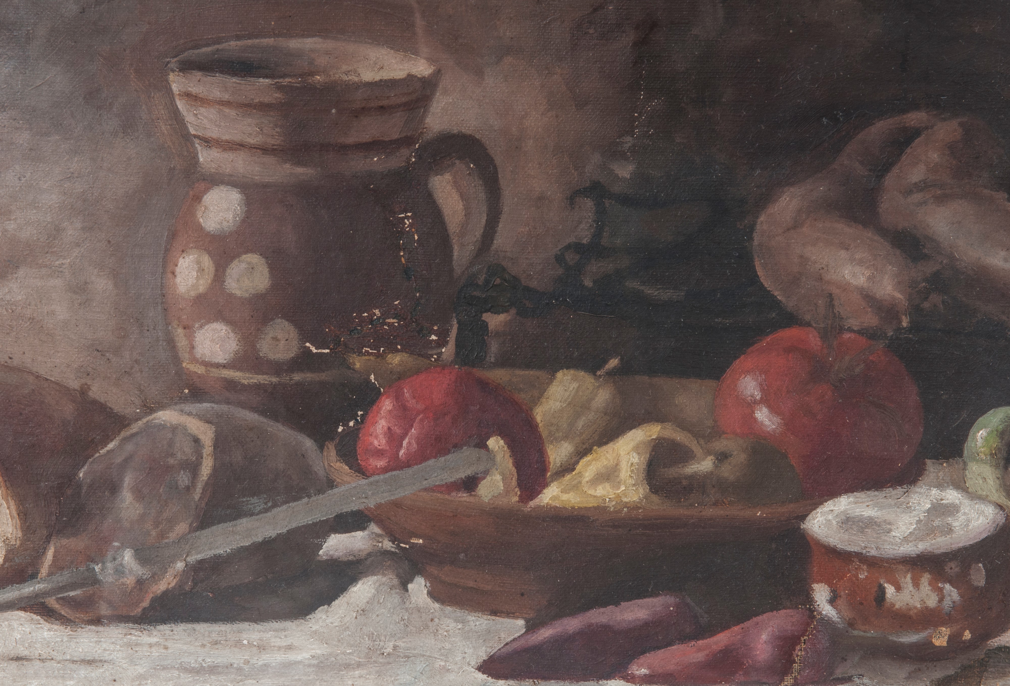 Baba Corneliu - Natura Morta con Frutta e Vasellame
