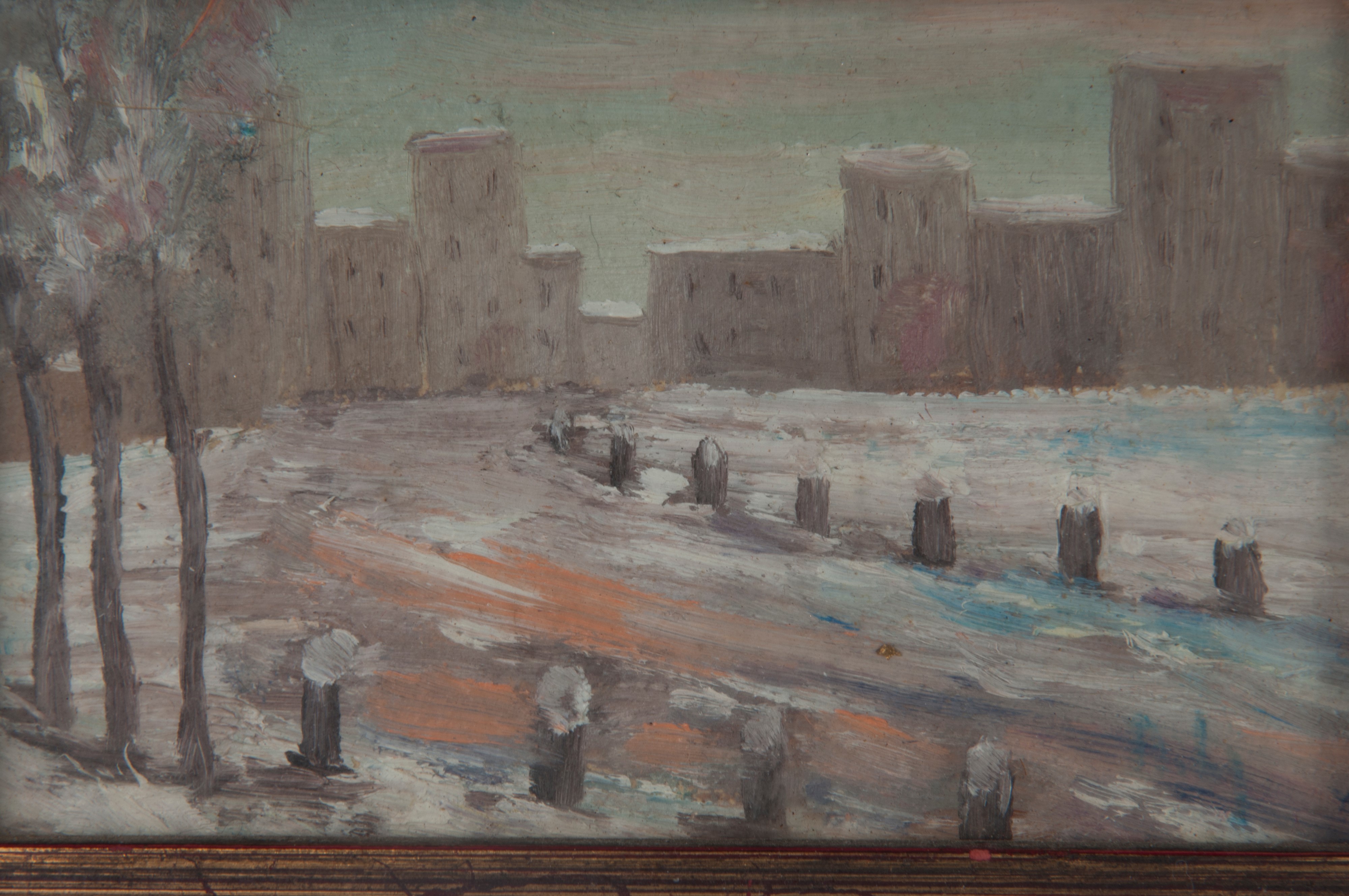 Lotto di tre dipinti: