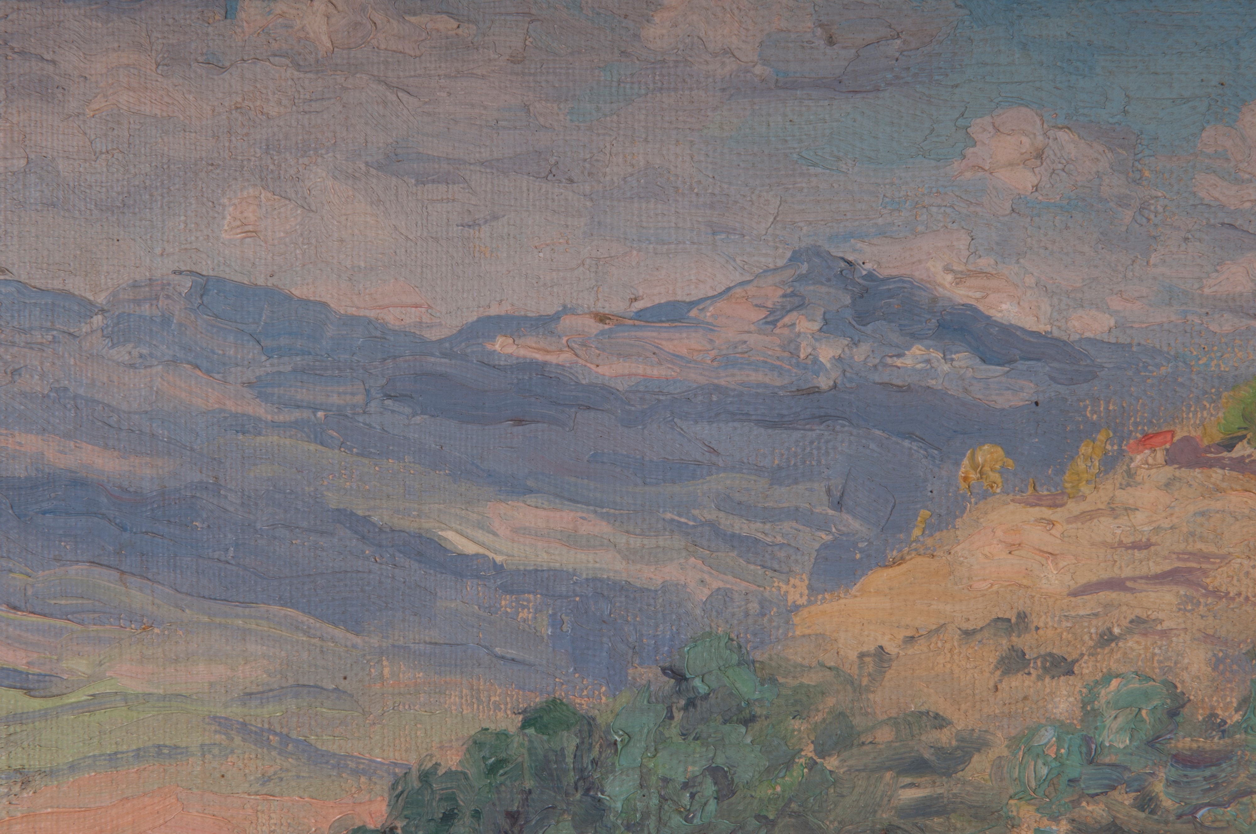 Lotto di tre dipinti: