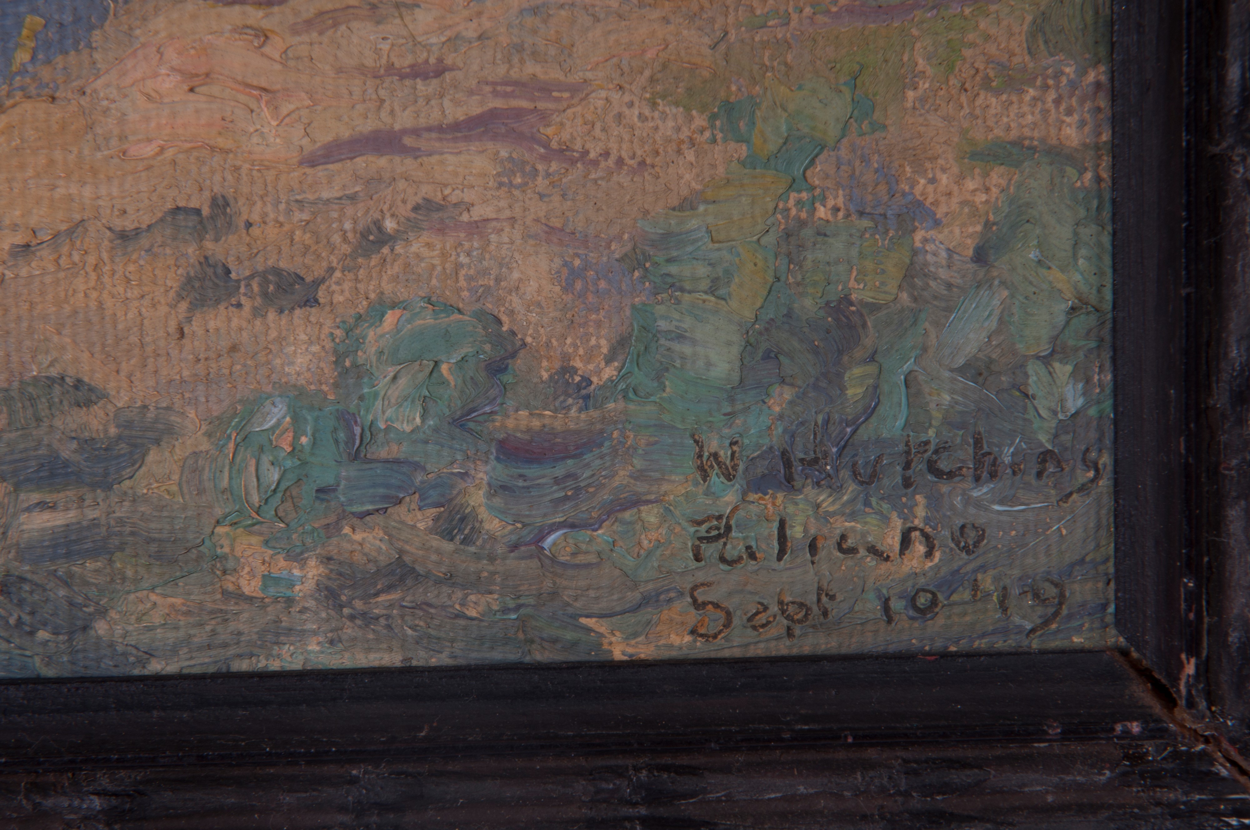 Lotto di tre dipinti: