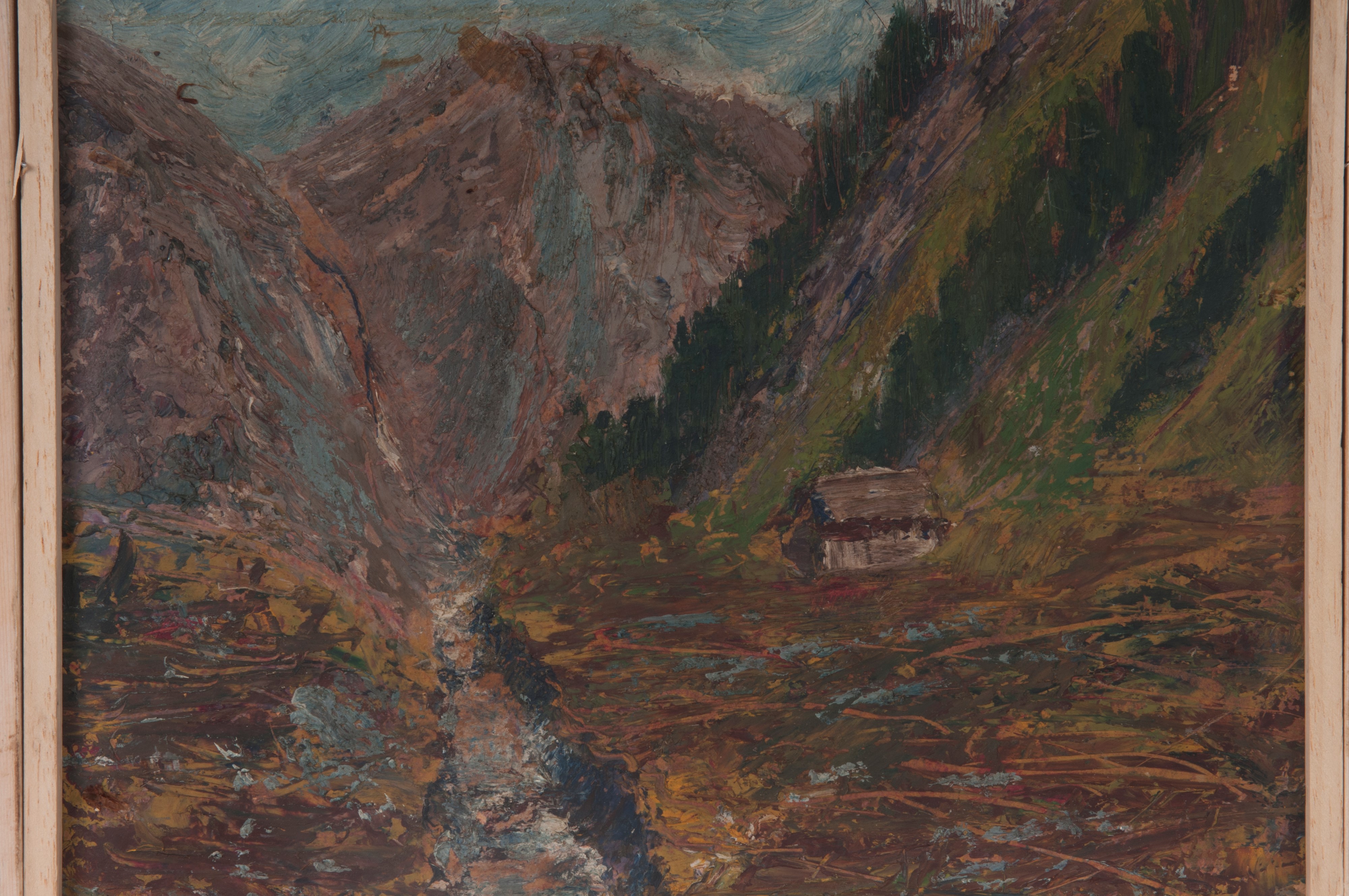 Lotto di tre dipinti: