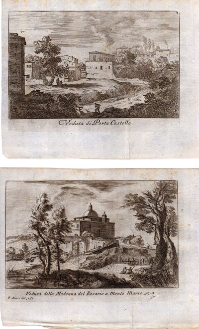 Veduta della Madonna del Rosario a Monte Mario | Veduta di Port Castello