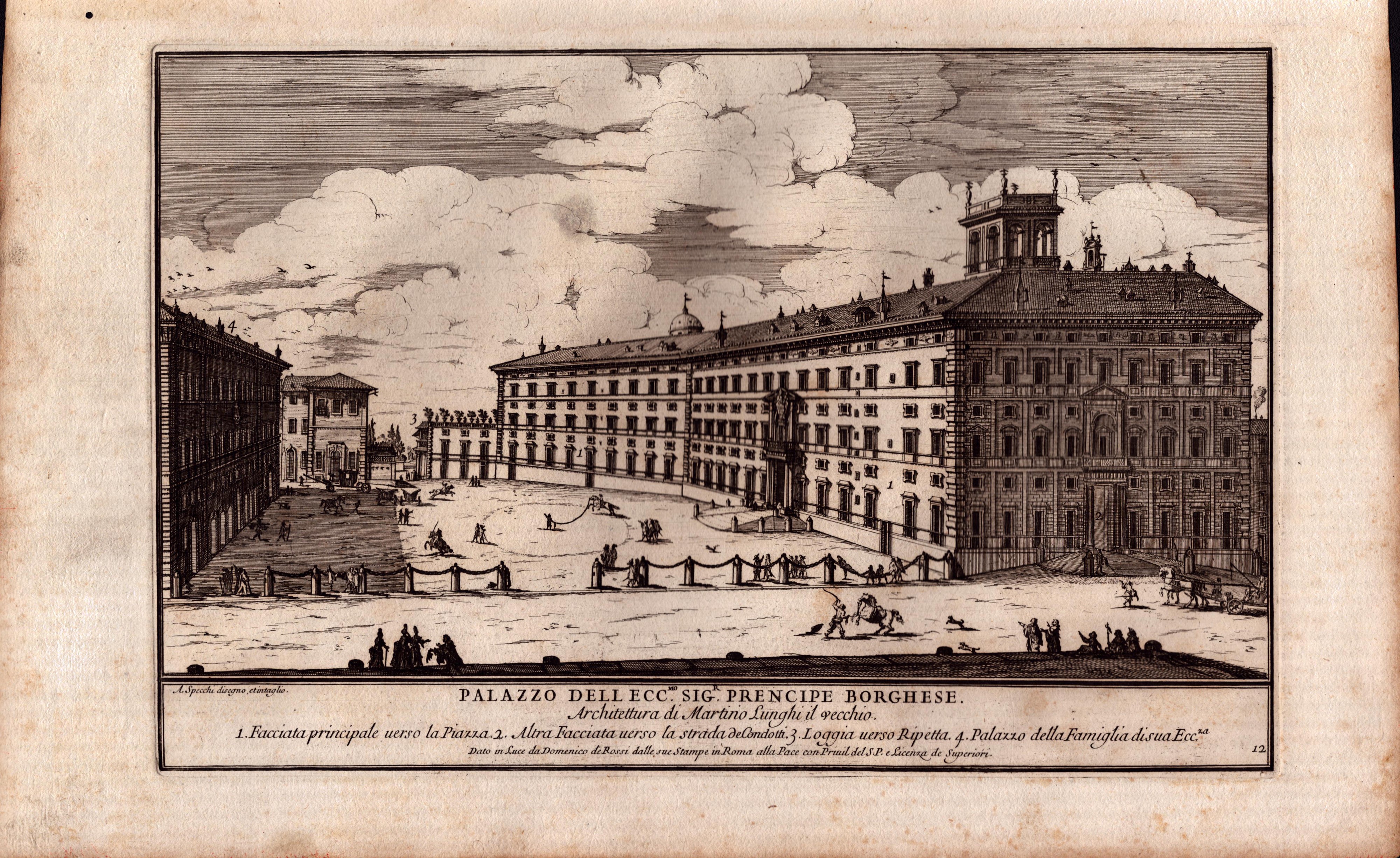 Alessandro Specchi - Palazzo Pontifico al Vaticano | Palazzo Borghese | Palazzo Barberini | Palaz...