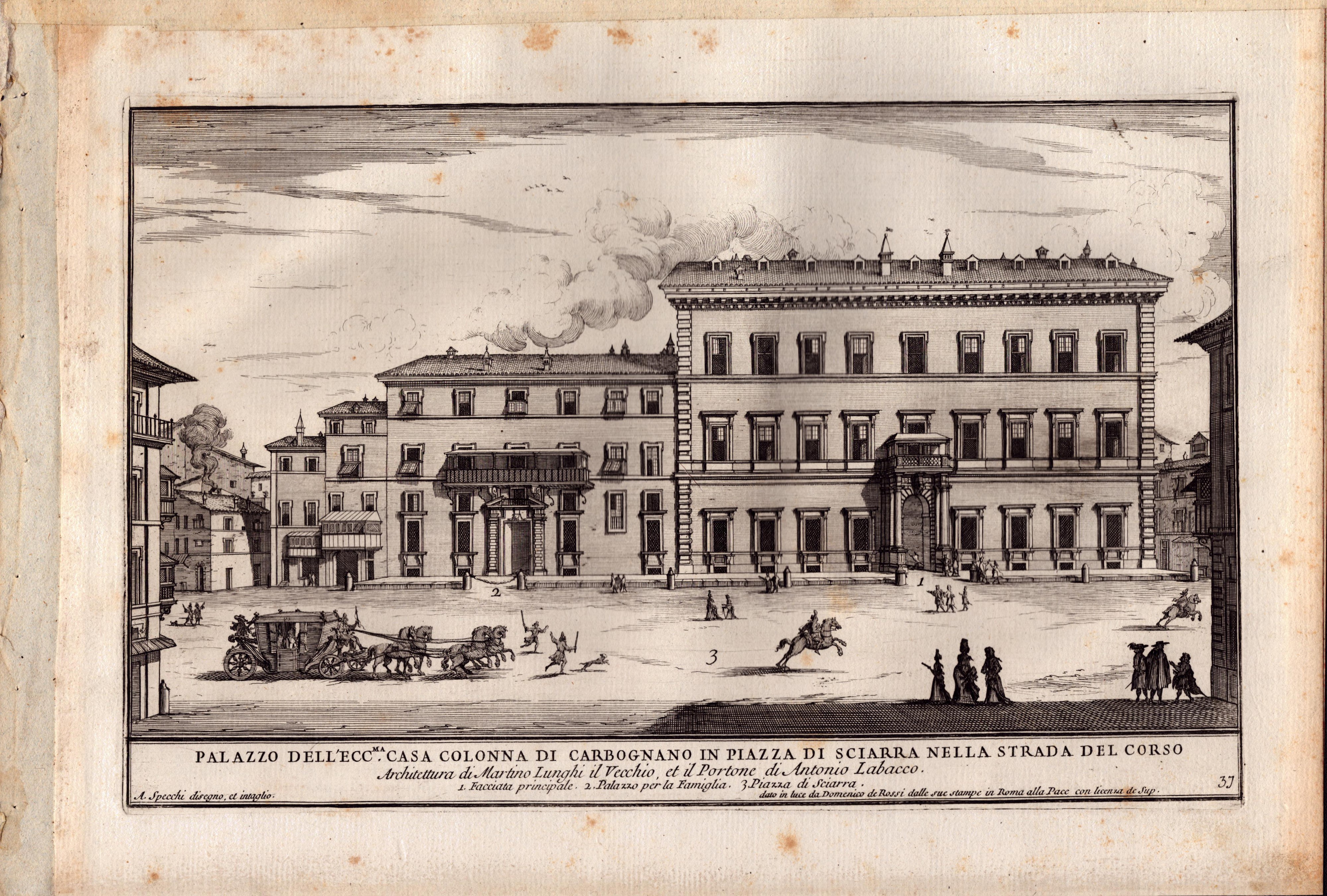 Alessandro Specchi - Palazzo Pontifico al Vaticano | Palazzo Borghese | Palazzo Barberini | Palaz...