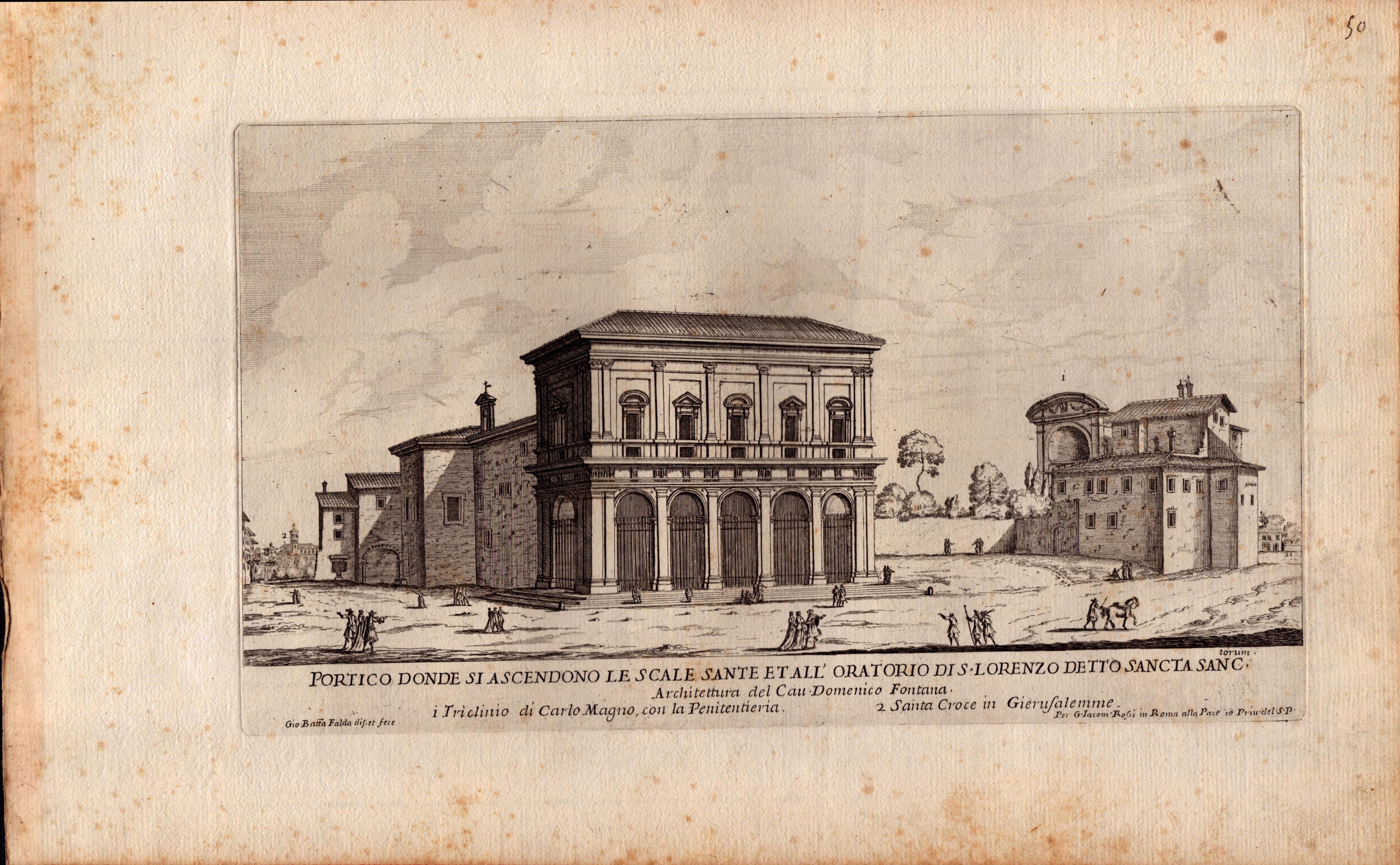 Giovanni Battista Falda - Il Nuovo Teatro delle Fabriche, Et Edificii, in Prospettiva di Roma Mod...