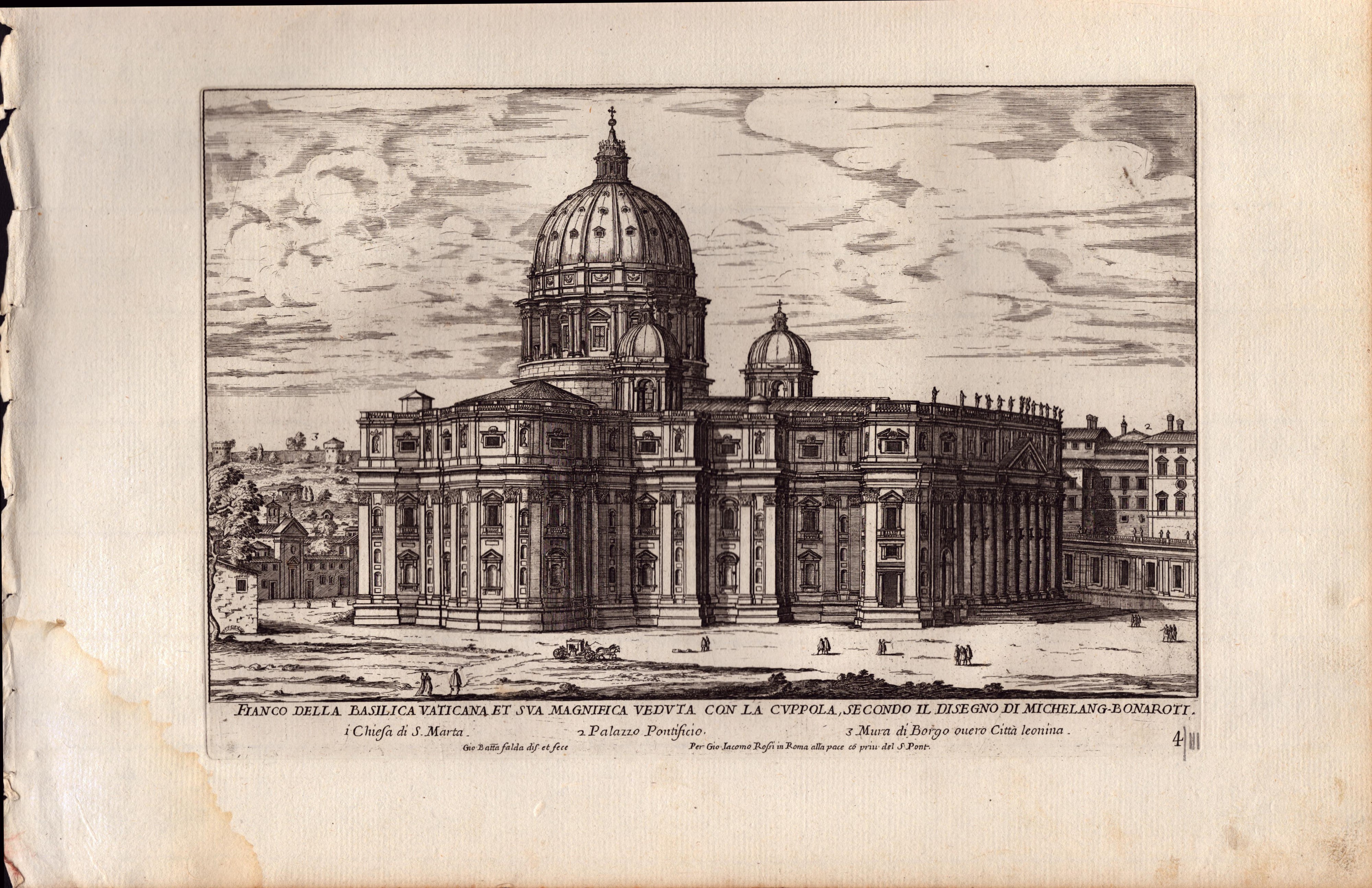 Giovanni Battista Falda - Il Nuovo Teatro delle Fabriche, Et Edificii, in Prospettiva di Roma Mod...