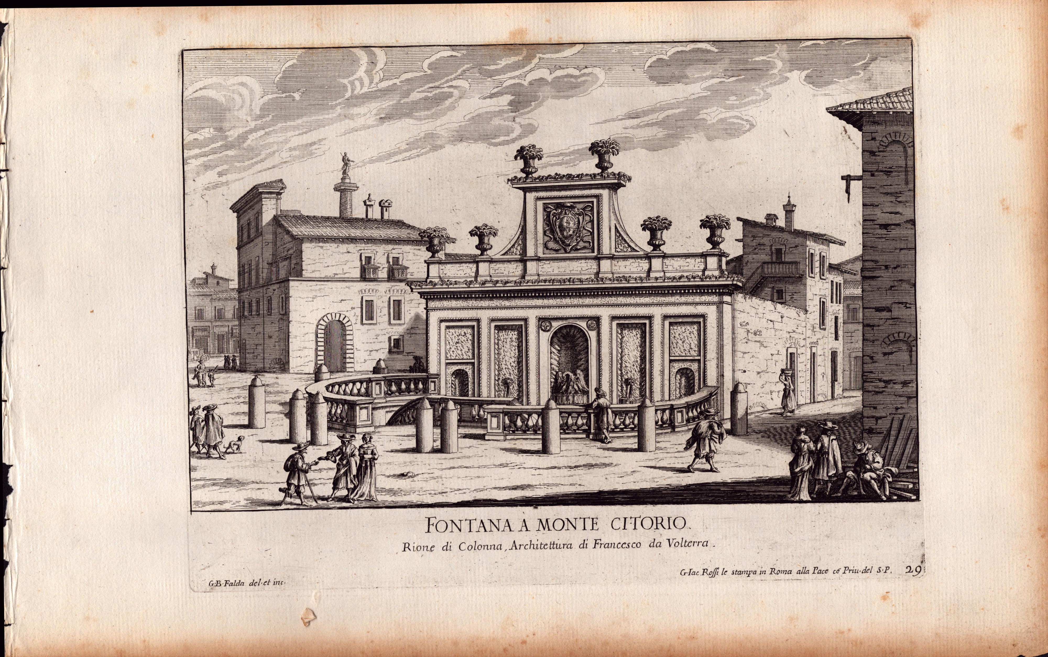 Giovanni Battista Falda - Le Fontane di Roma nelle Piazze e Luoghi Publici della Città, con Li Lo...