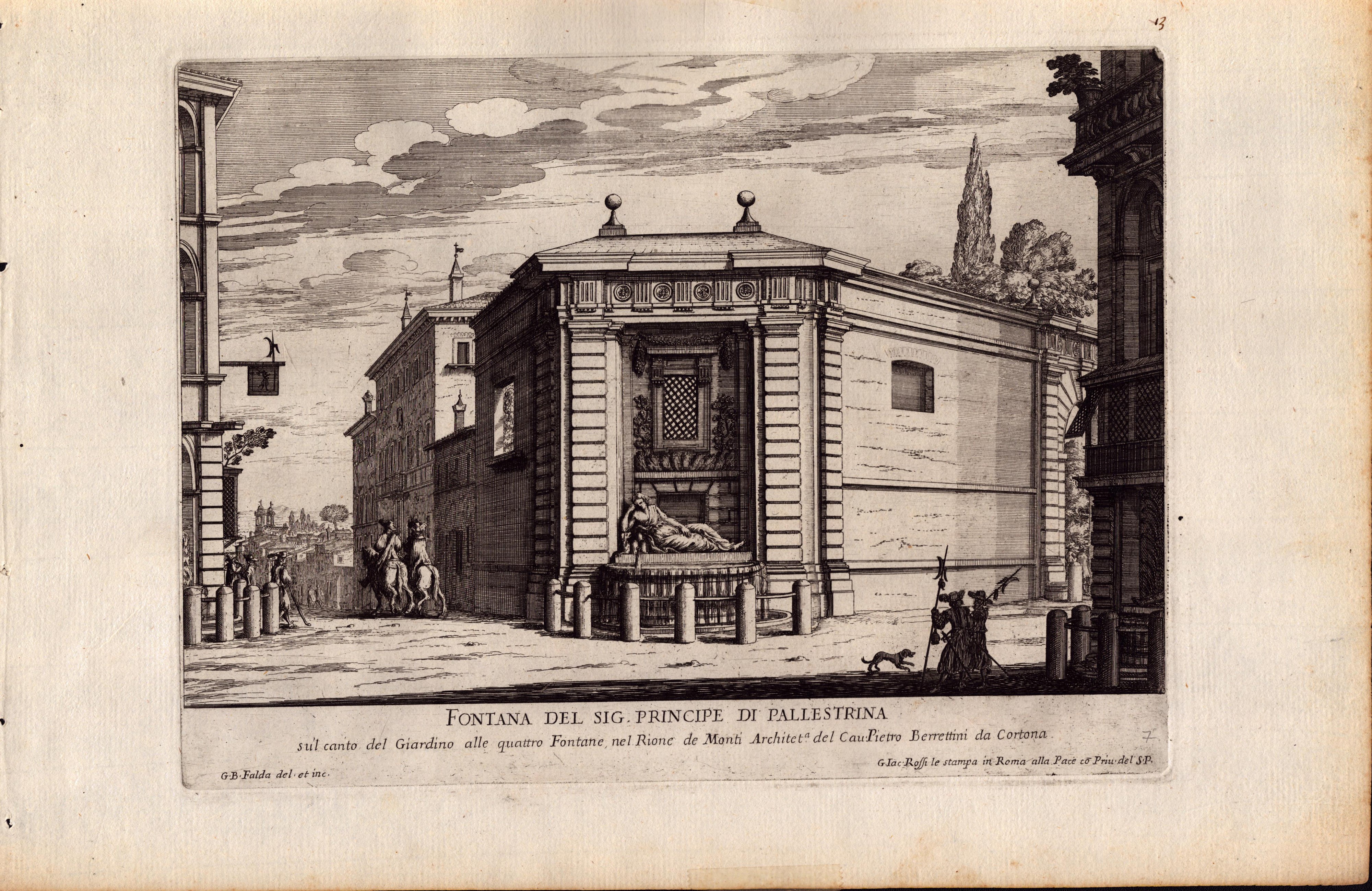 Giovanni Battista Falda - Le Fontane di Roma nelle Piazze e Luoghi Publici della Città, con Li Lo...