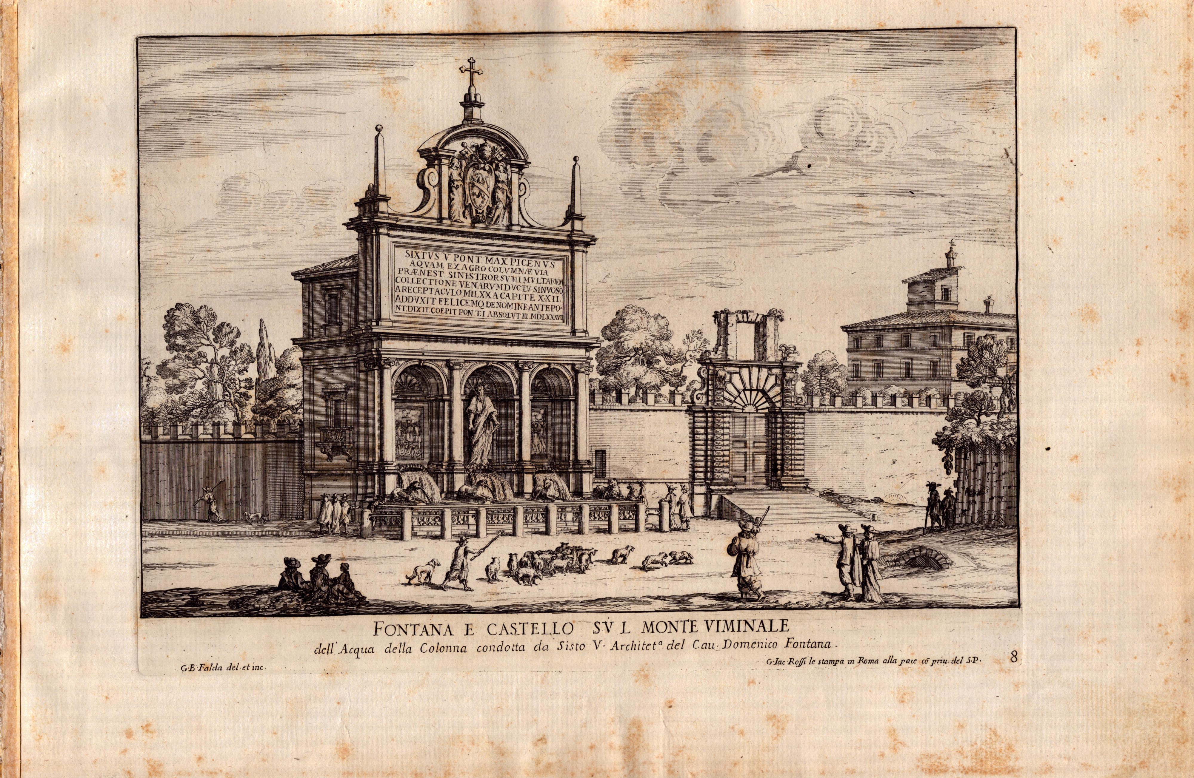 Giovanni Battista Falda - Le Fontane di Roma nelle Piazze e Luoghi Publici della Città, con Li Lo...