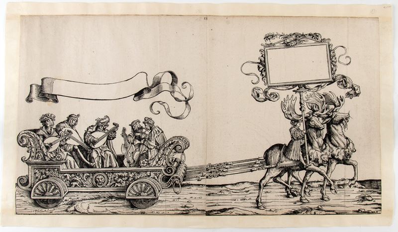 Musica di liuto e di viola, da "Trionfo dell'imperatore Massimiliano I"