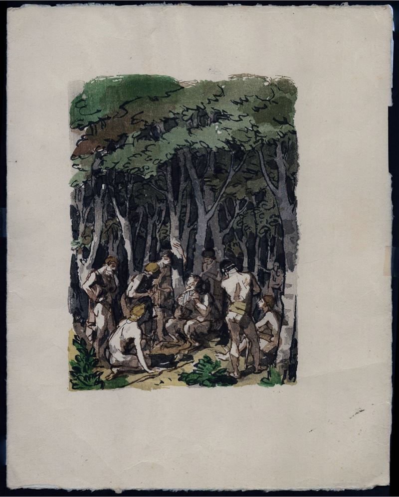 Jules Chadel - Illustrazione per "il Centauro e la Baccante"