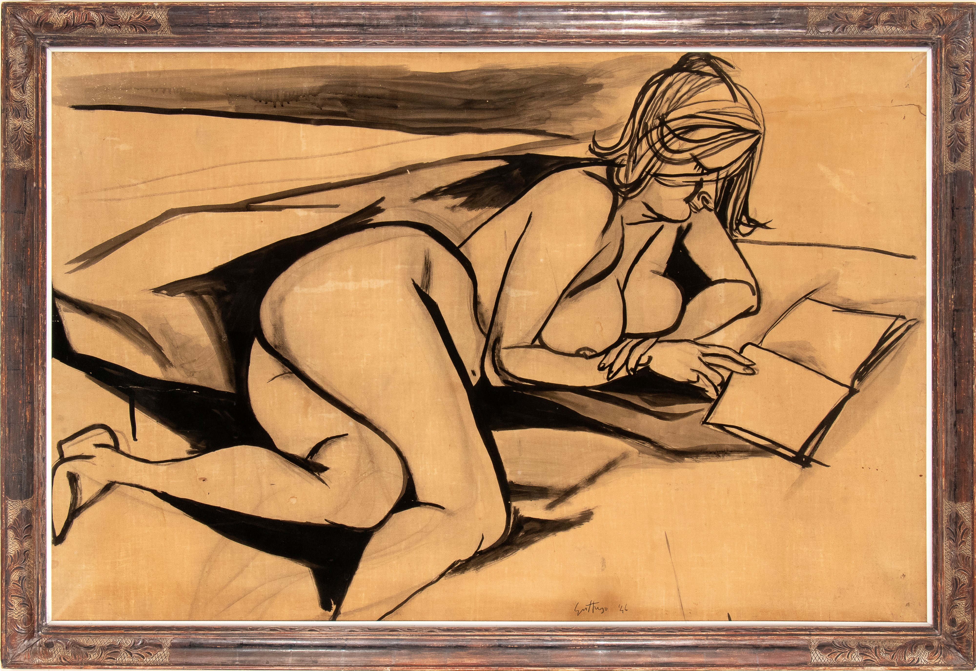 Renato Guttuso - Nudo di Donna che Legge