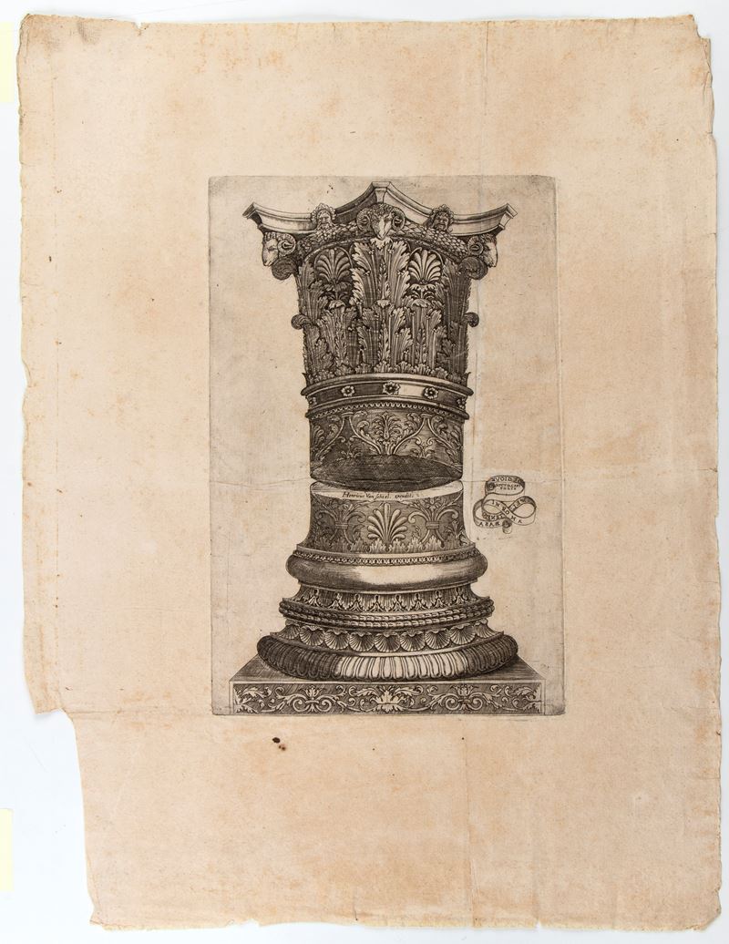 Base nel Tempio de Giove sotto Capitolio a Roma